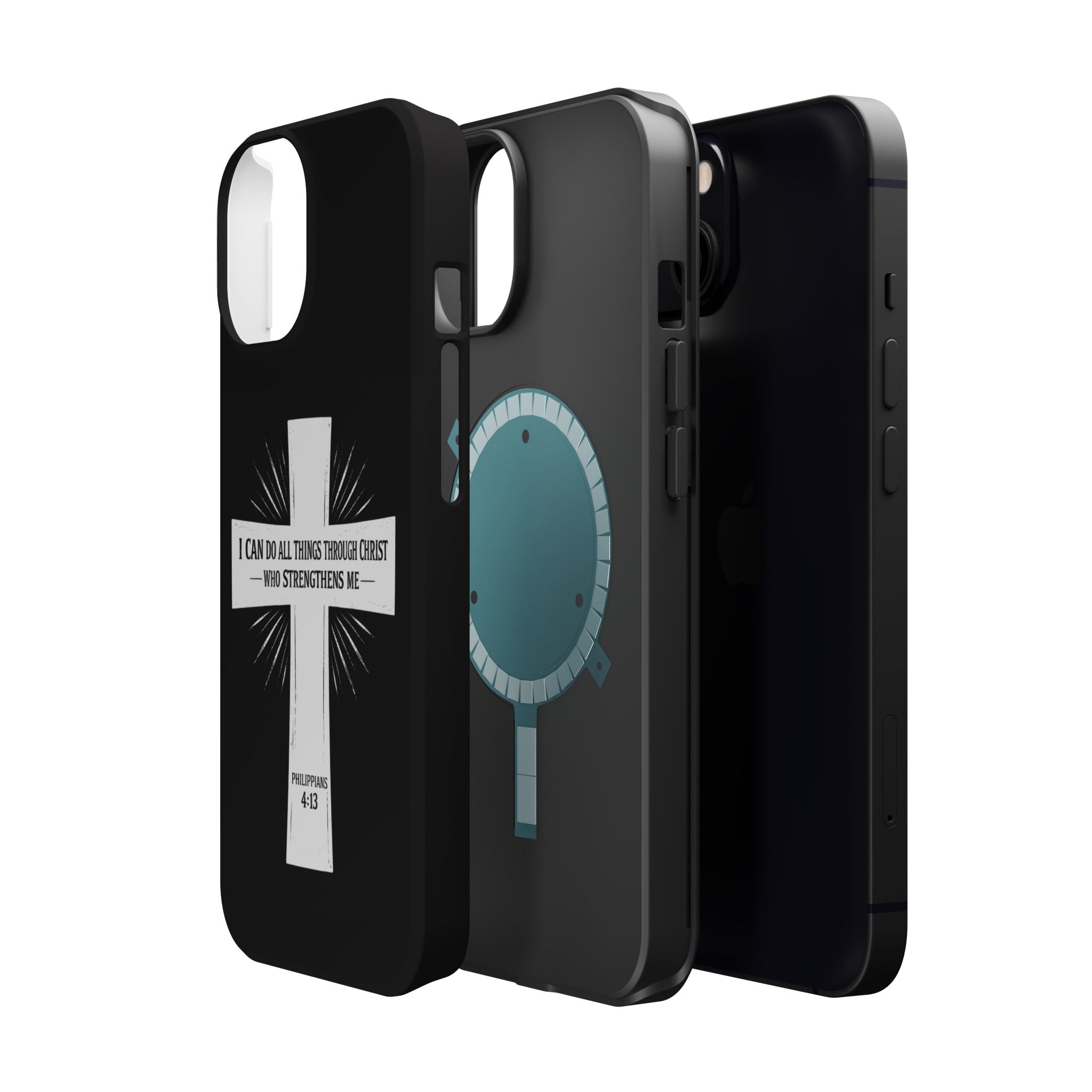 Philippians 4:13 Magnetic Impact-Resistant Cases