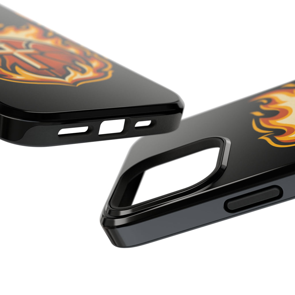 Basketball with cross and fire Impact-Resistant Cases