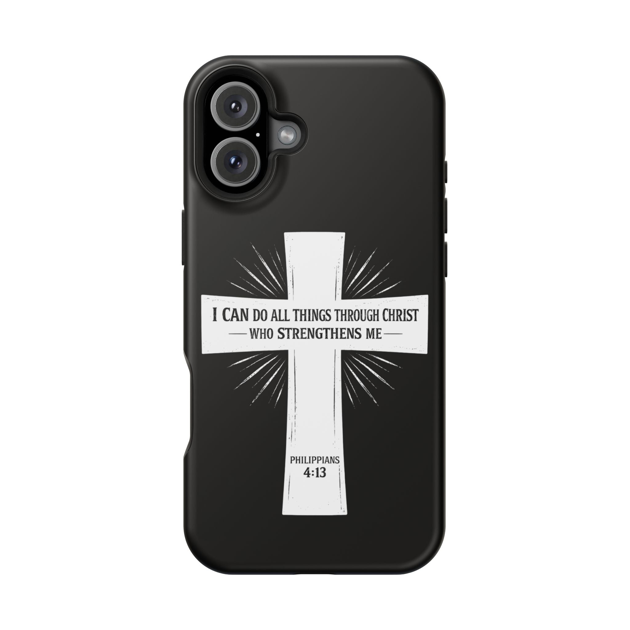 Philippians 4:13 Magnetic Impact-Resistant Cases