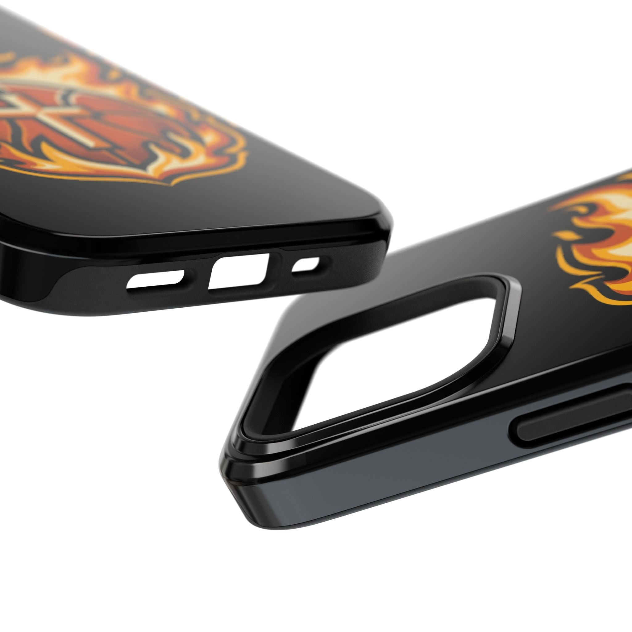 Basketball with cross and fire Impact-Resistant Cases