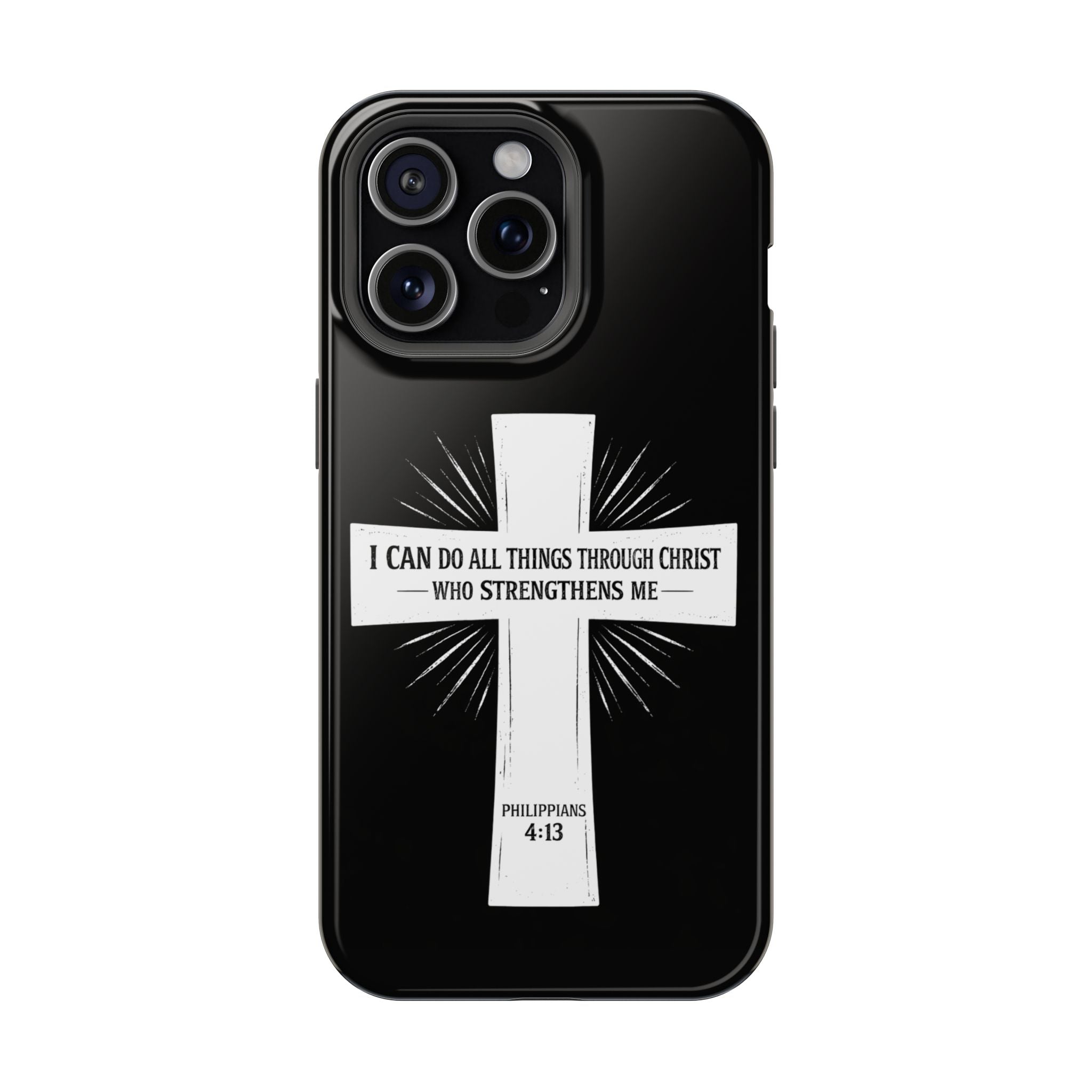 Philippians 4:13 Magnetic Impact-Resistant Cases