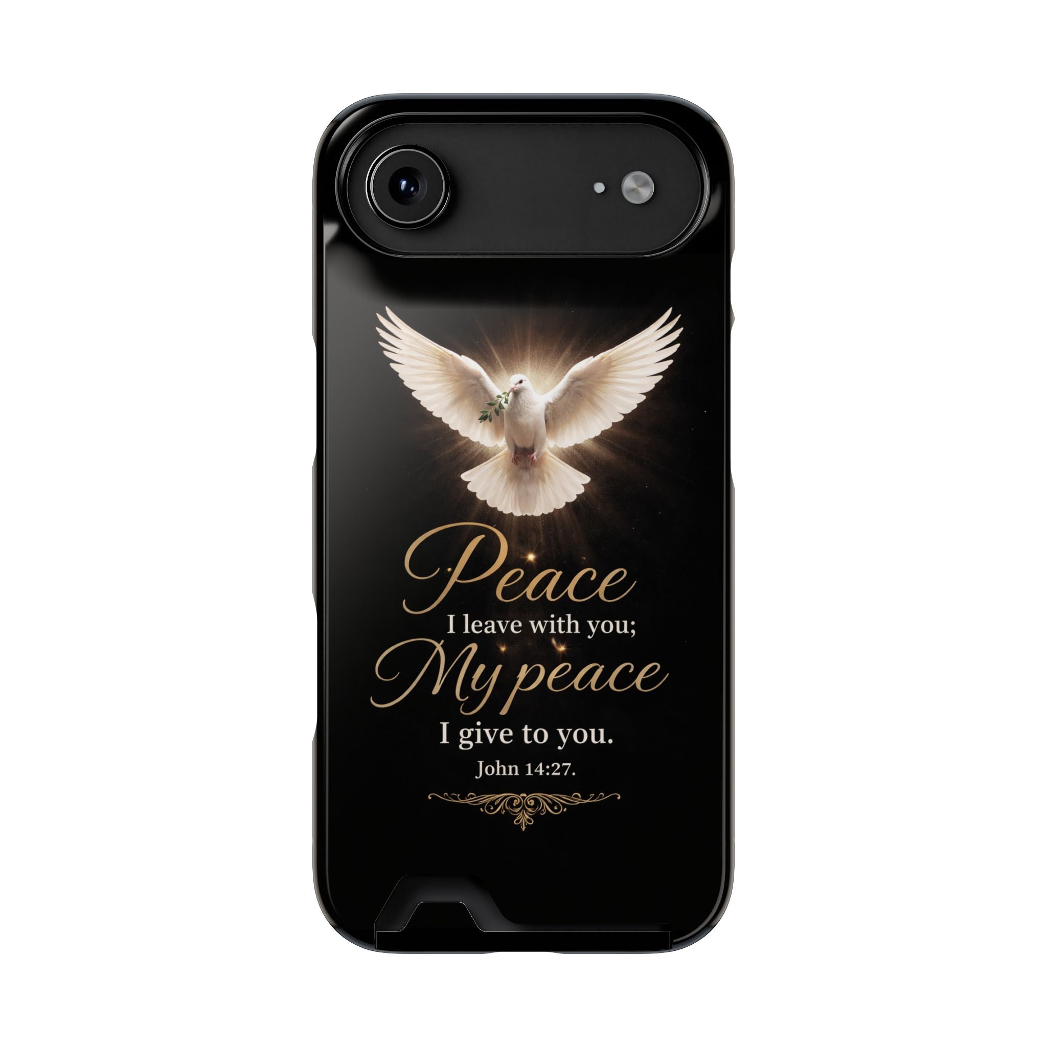 John 14:27 Phone Case With Card Holder