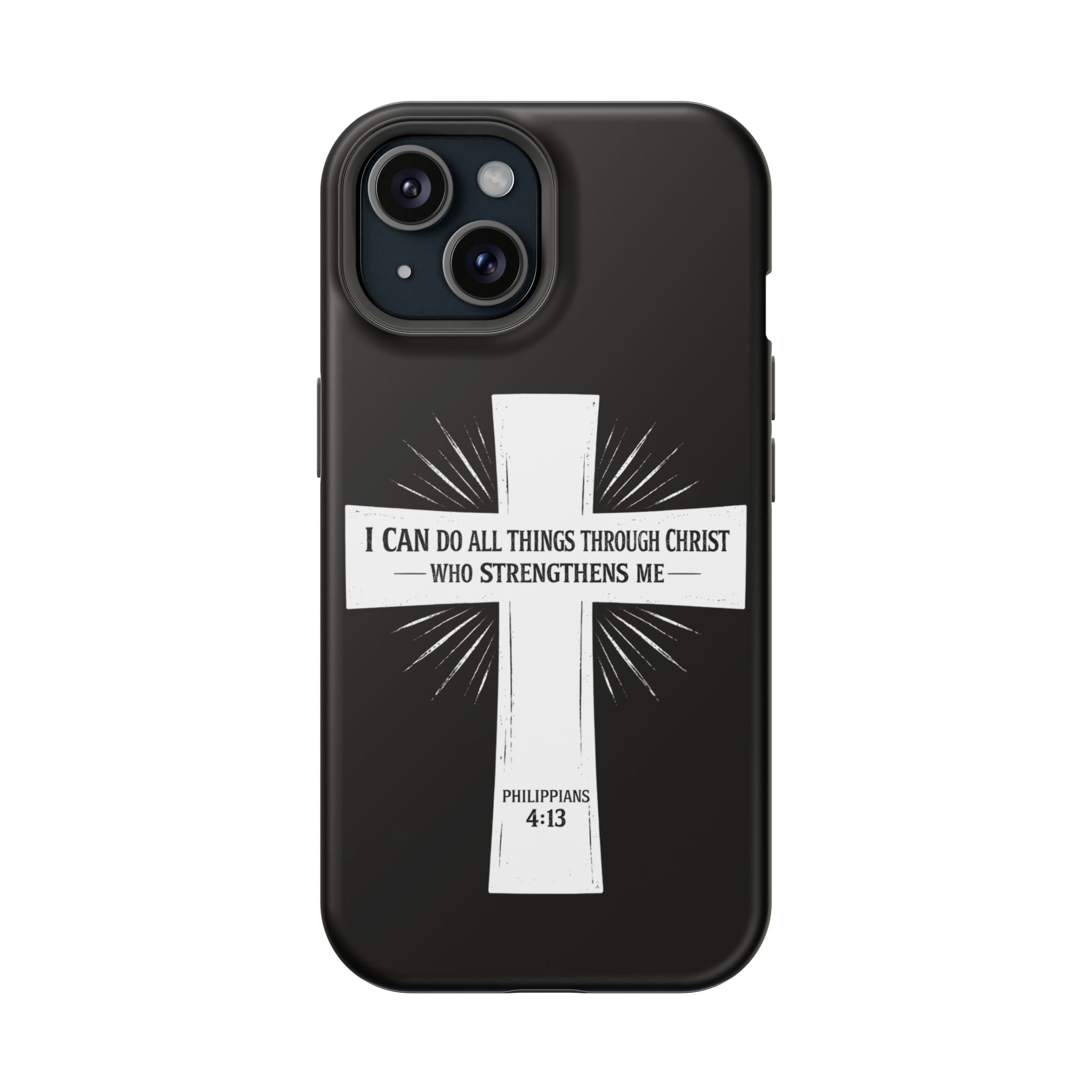 Philippians 4:13 Magnetic Impact-Resistant Cases