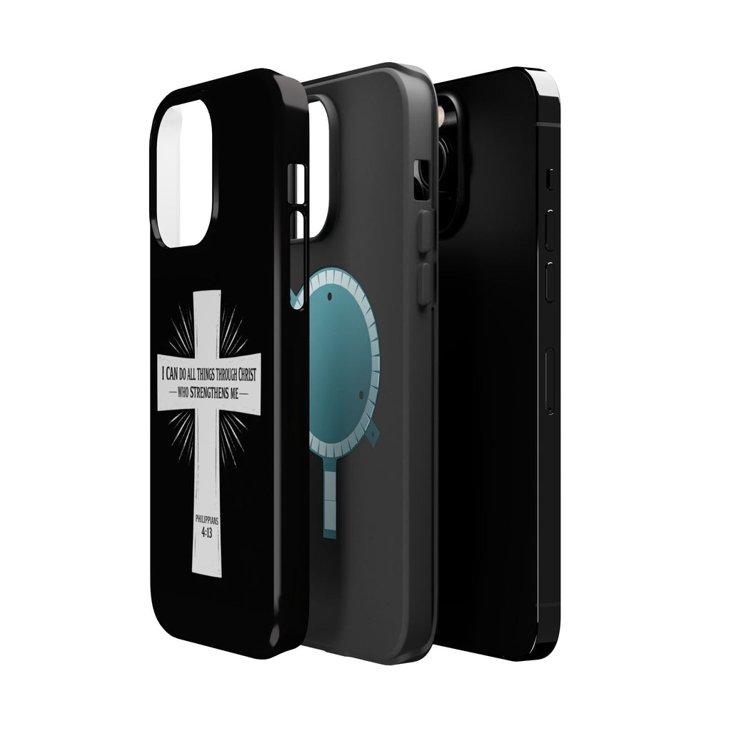 Philippians 4:13 Magnetic Impact-Resistant Cases