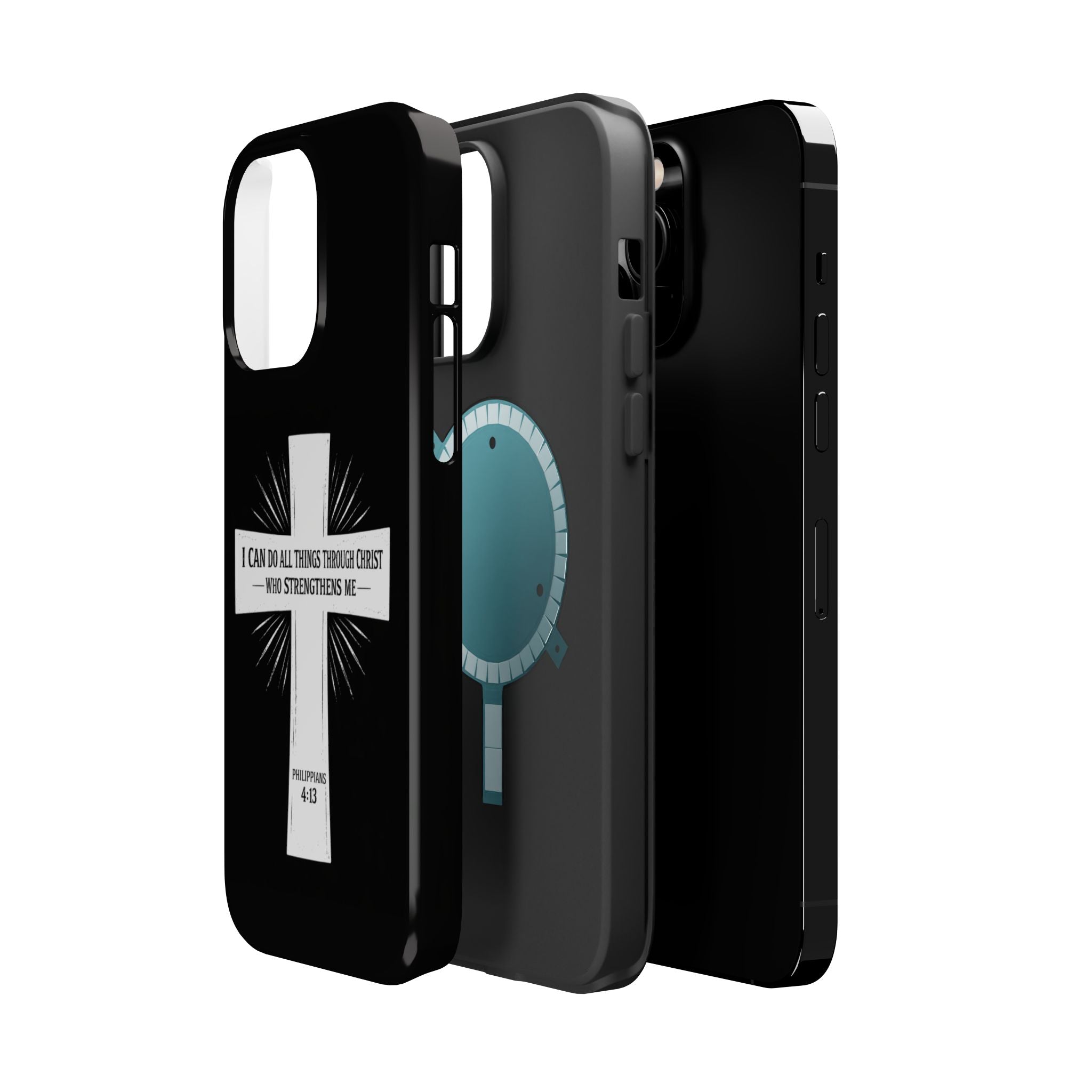 Philippians 4:13 Magnetic Impact-Resistant Cases