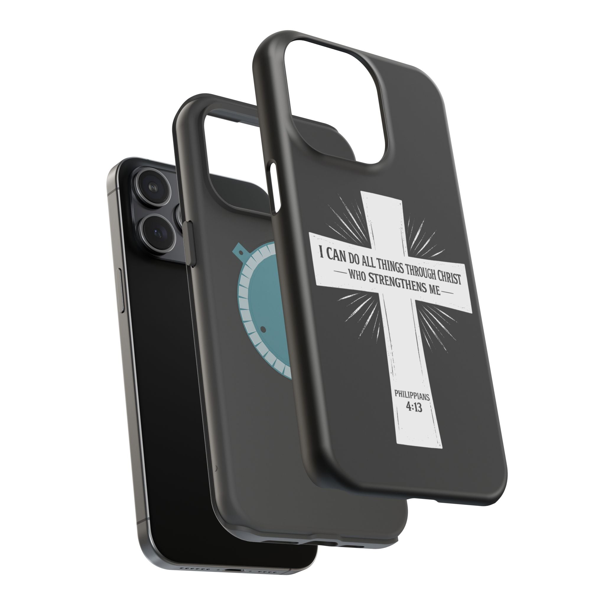 Philippians 4:13 Magnetic Impact-Resistant Cases