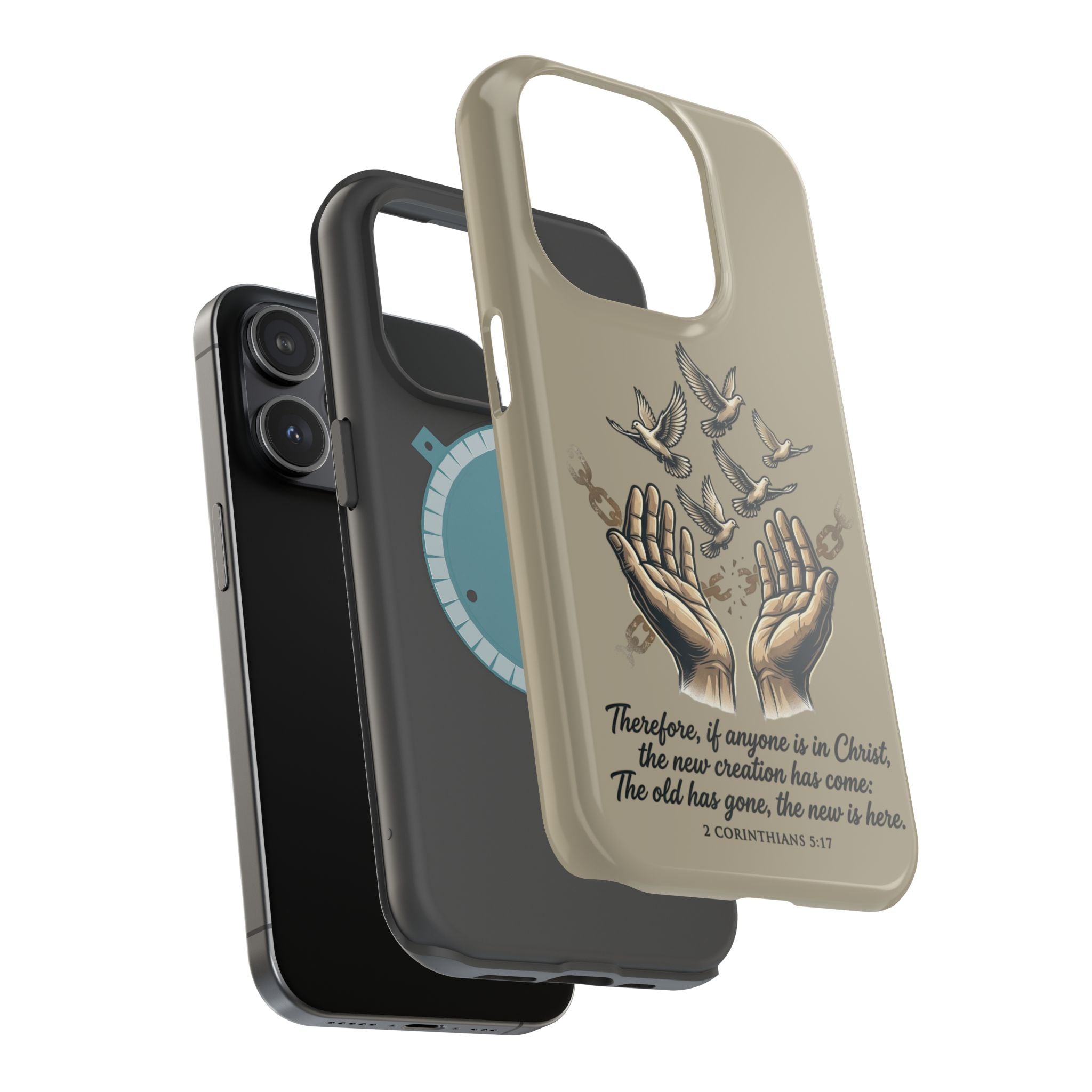 2 Corinthians 5:17 Magnetic Impact-Resistant Cases