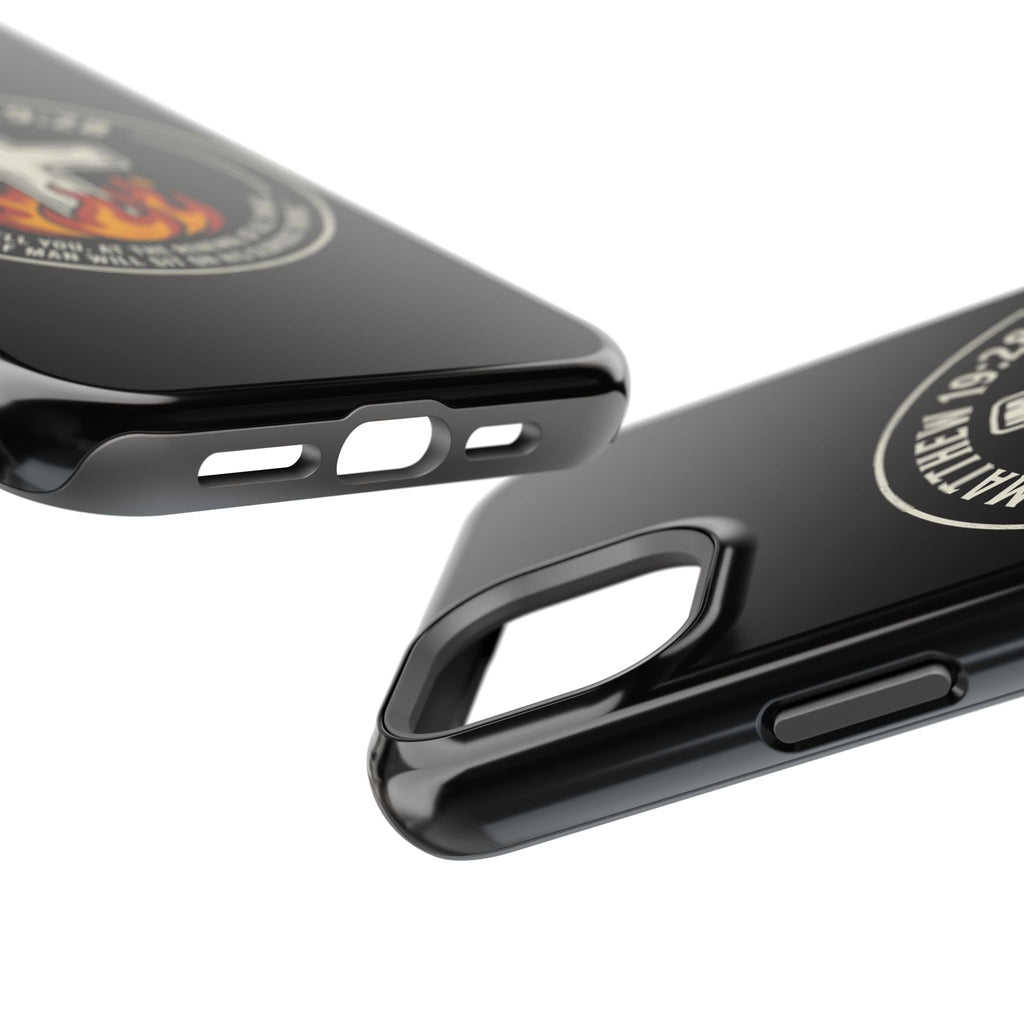 Matthew 19:28 with Cross Magnetic Impact-Resistant Cases