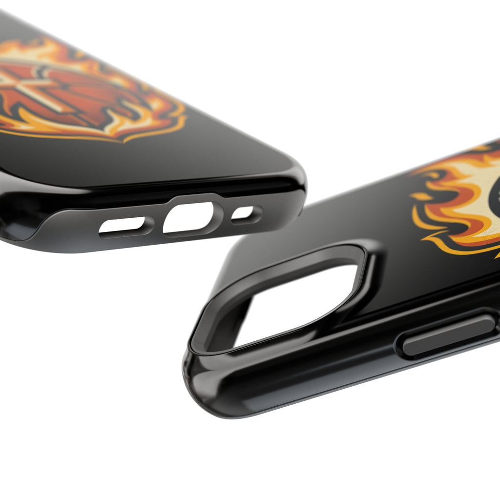 Basketball with cross and fire Impact-Resistant Cases