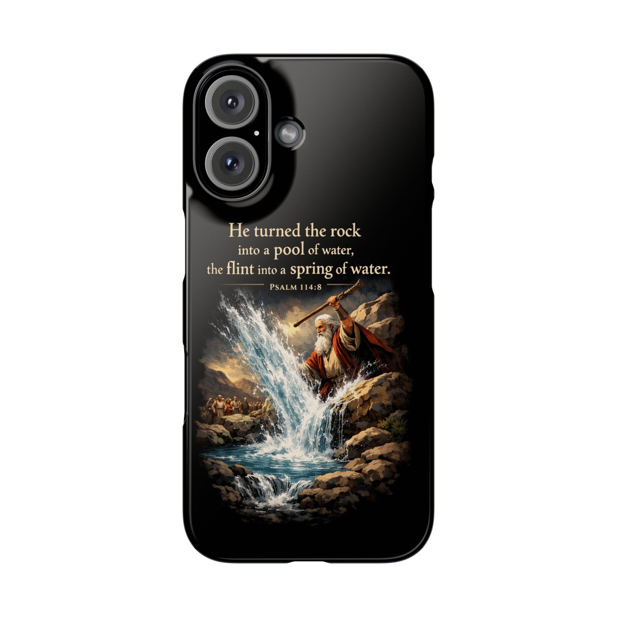 Psalms 114:8 Slim Phone Cases