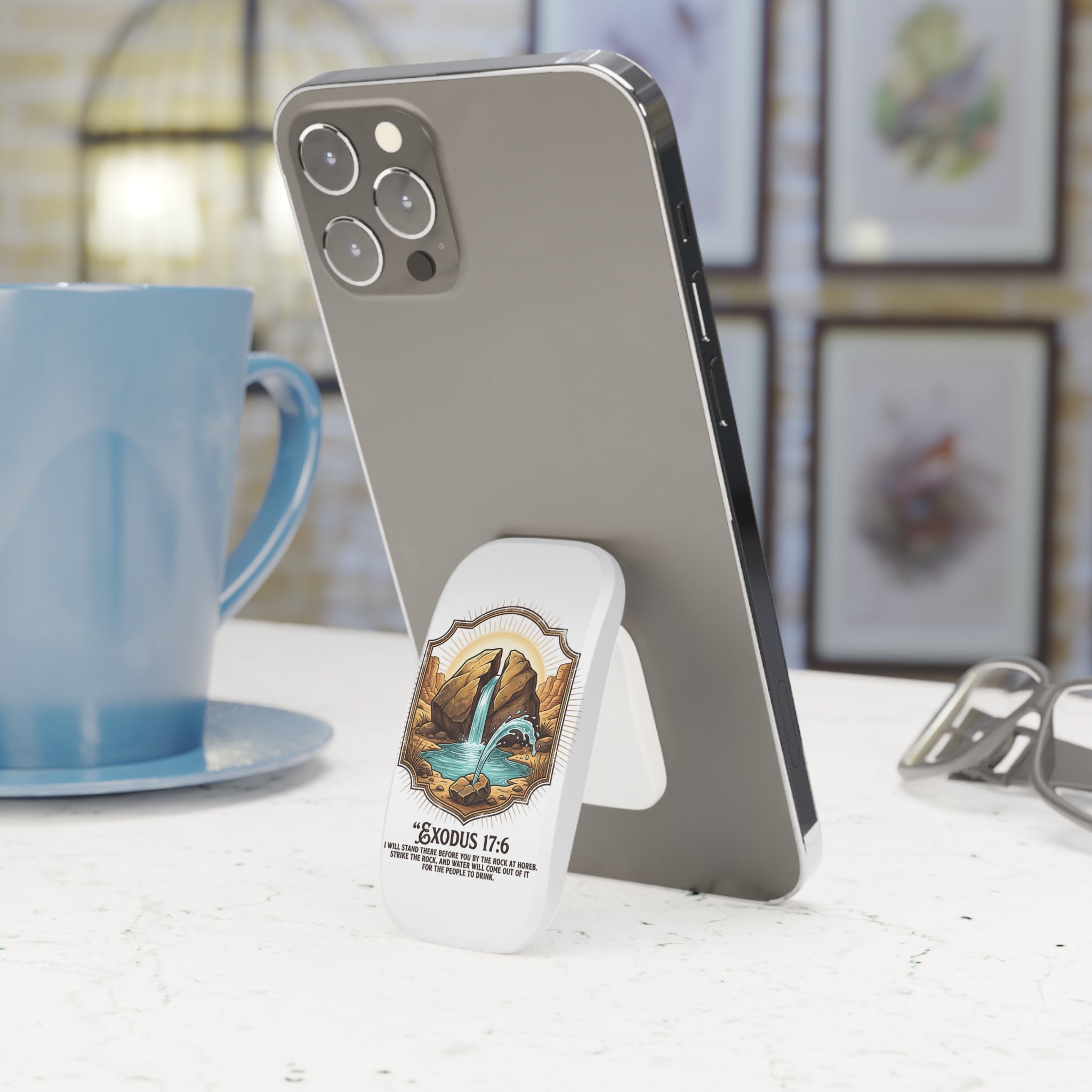 Exodus 17:6 Phone Click-On Grip