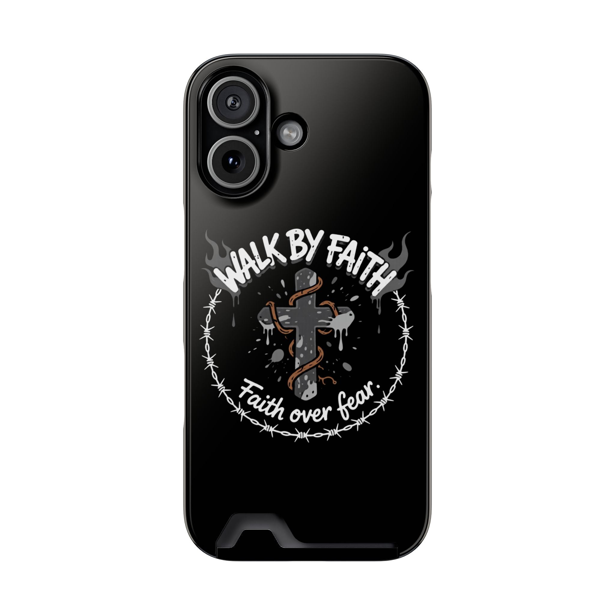 Walk by faith Phone Case (Card Holder)