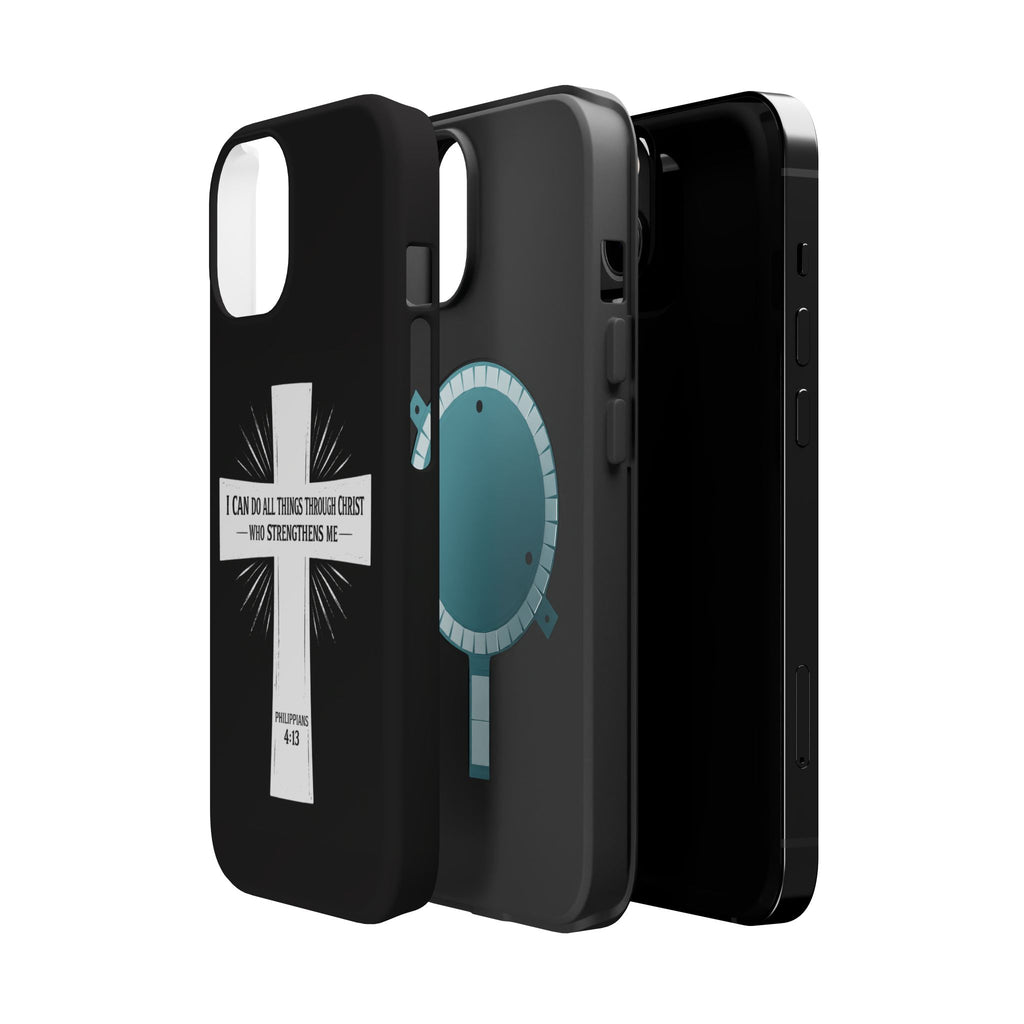 Philippians 4:13 Magnetic Impact-Resistant Cases