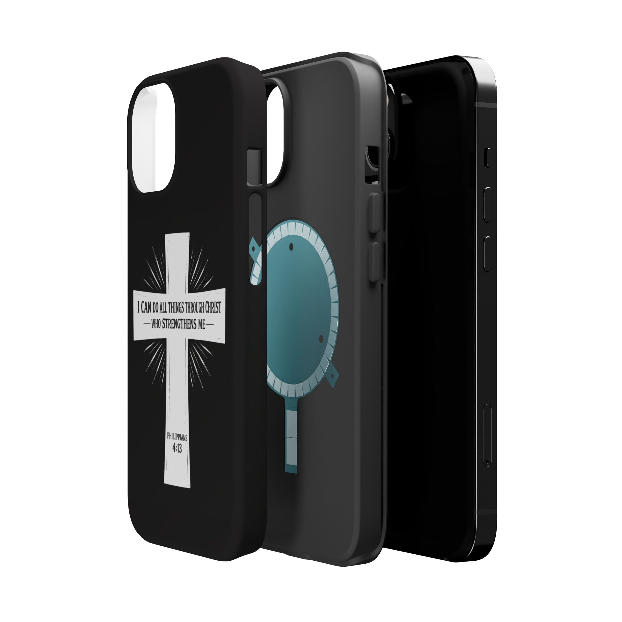Philippians 4:13 Magnetic Impact-Resistant Cases