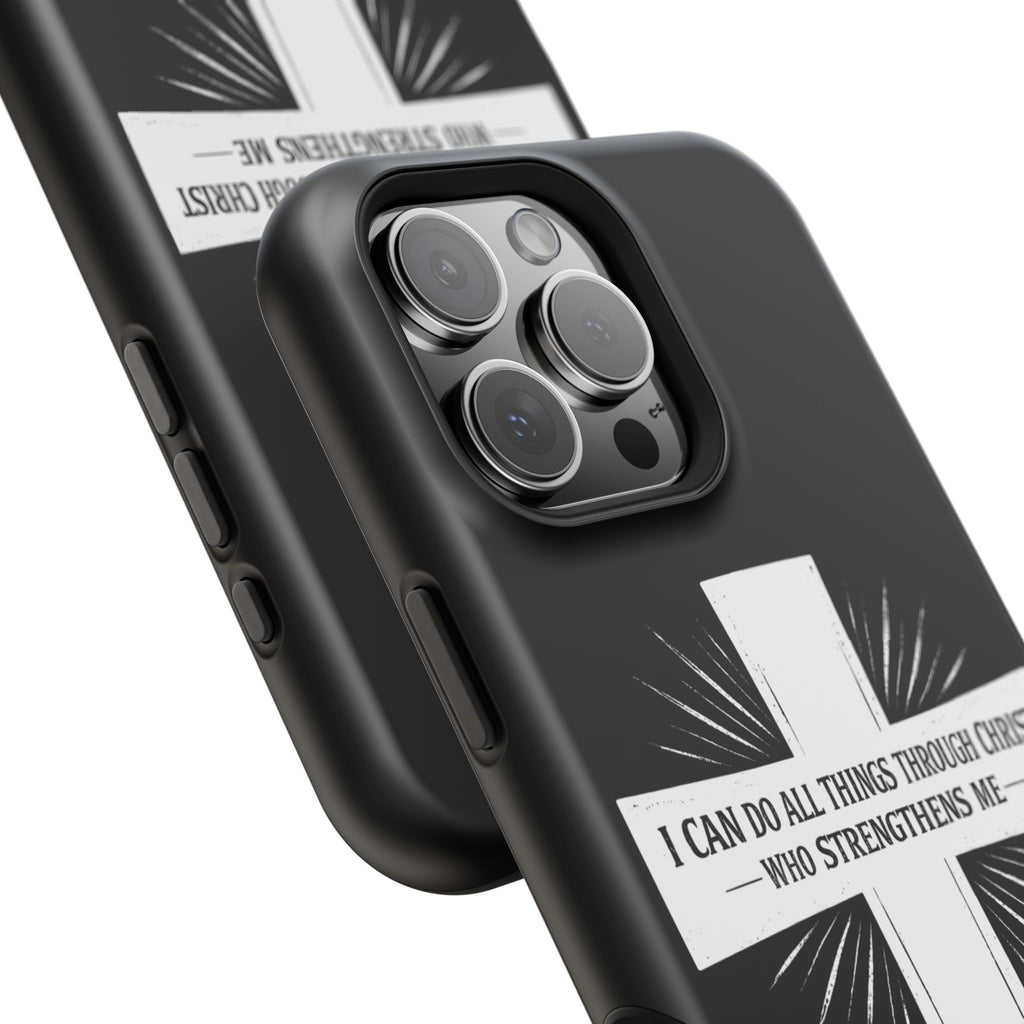 Philippians 4:13 Magnetic Impact-Resistant Cases