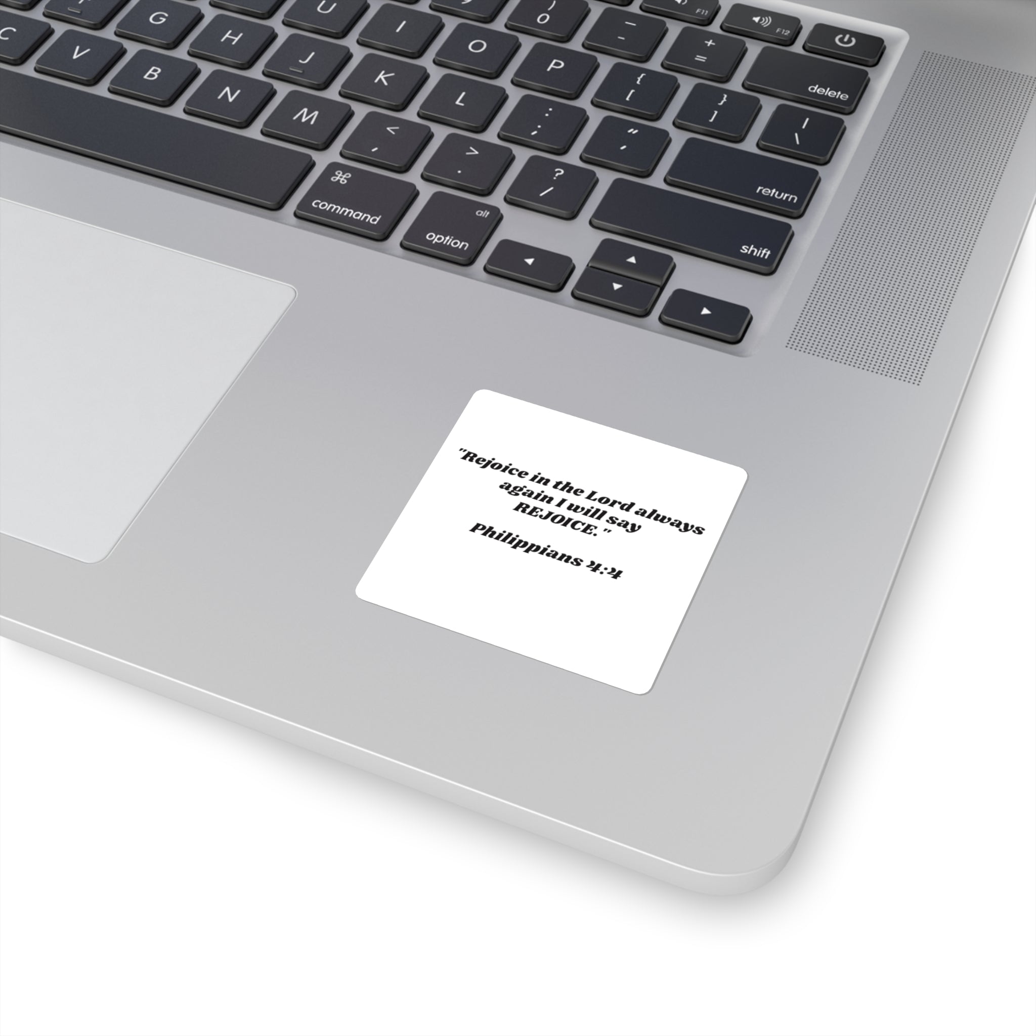 Philippians 4:4 Sticker (BLACK)
