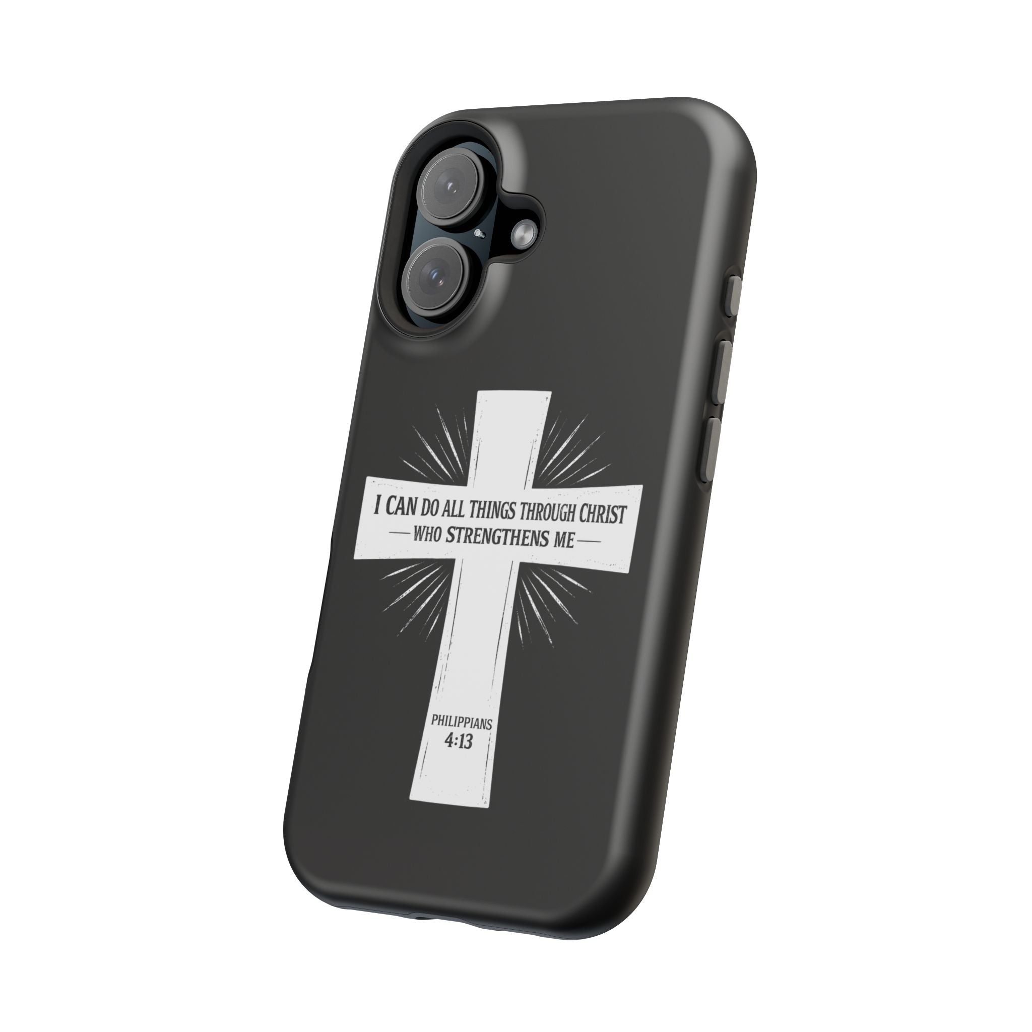 Philippians 4:13 Magnetic Impact-Resistant Cases