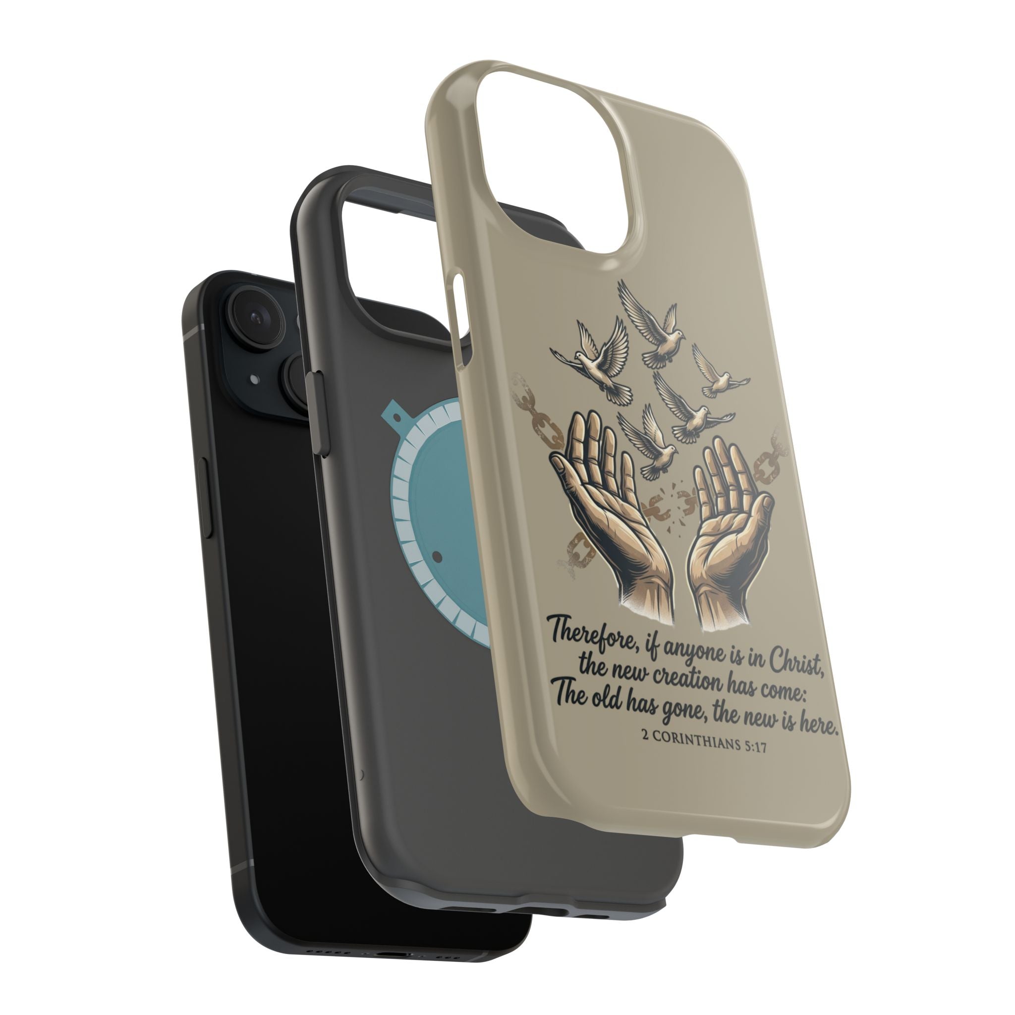 2 Corinthians 5:17 Magnetic Impact-Resistant Cases