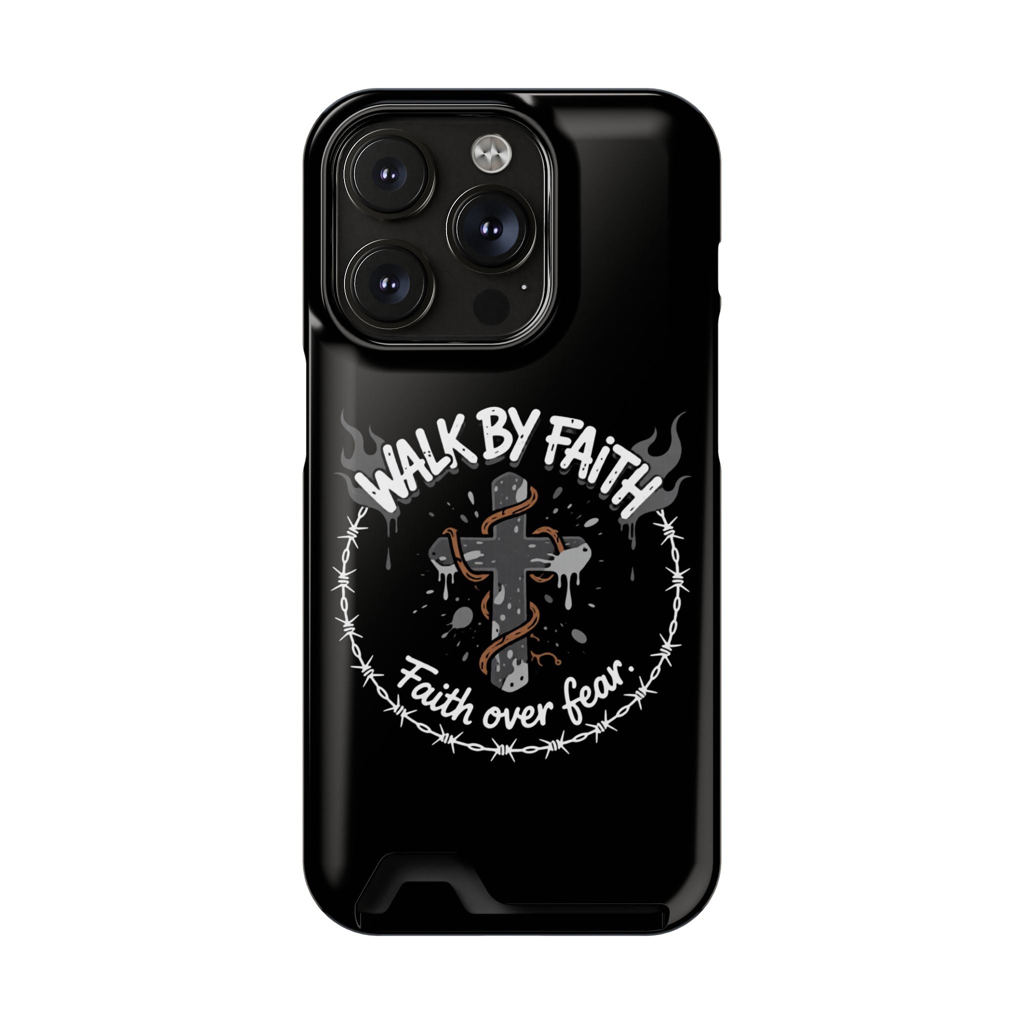Walk by faith Phone Case (Card Holder)