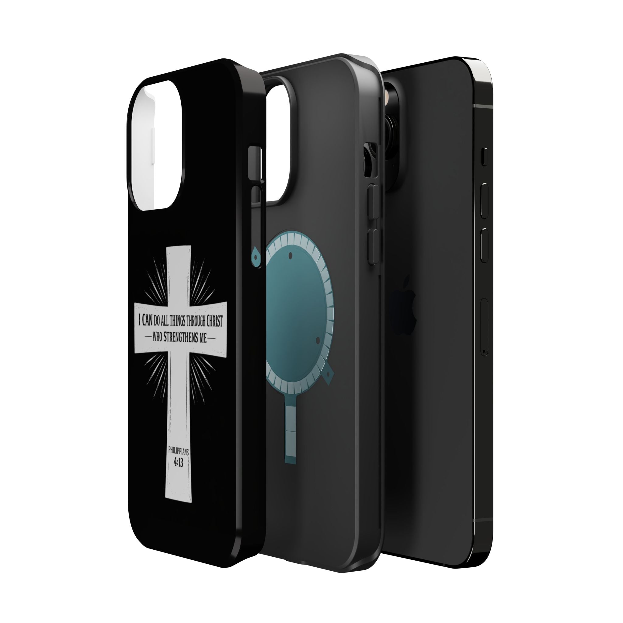 Philippians 4:13 Magnetic Impact-Resistant Cases