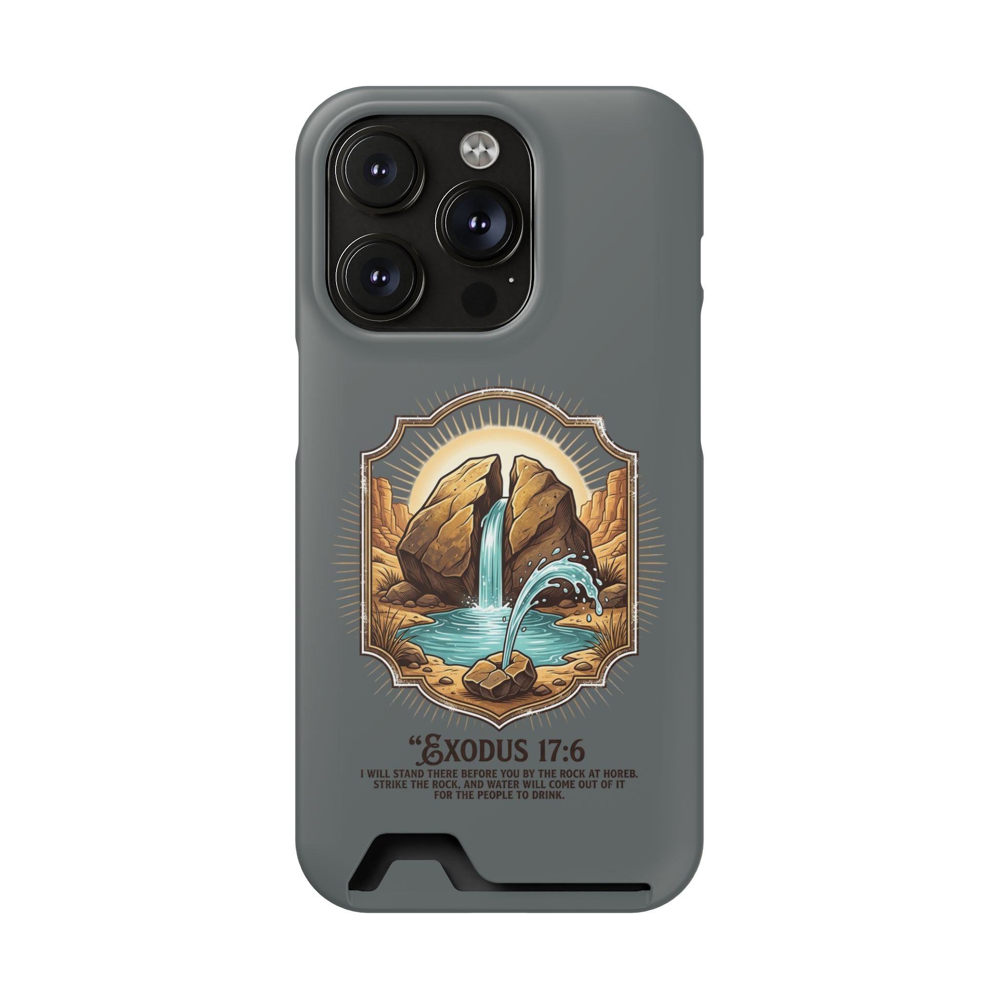 Exodus 17:6 Phone Case (Card Holder)