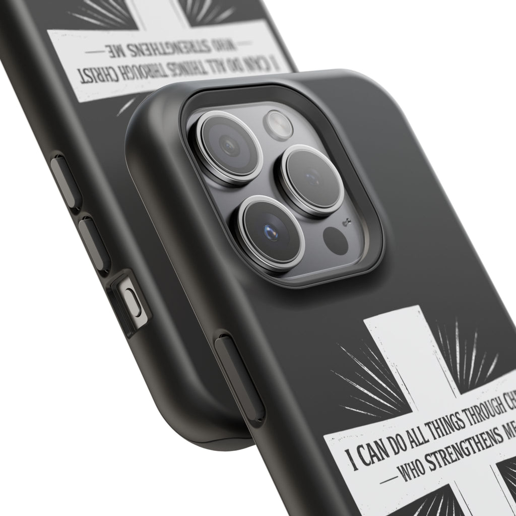 Philippians 4:13 Magnetic Impact-Resistant Cases