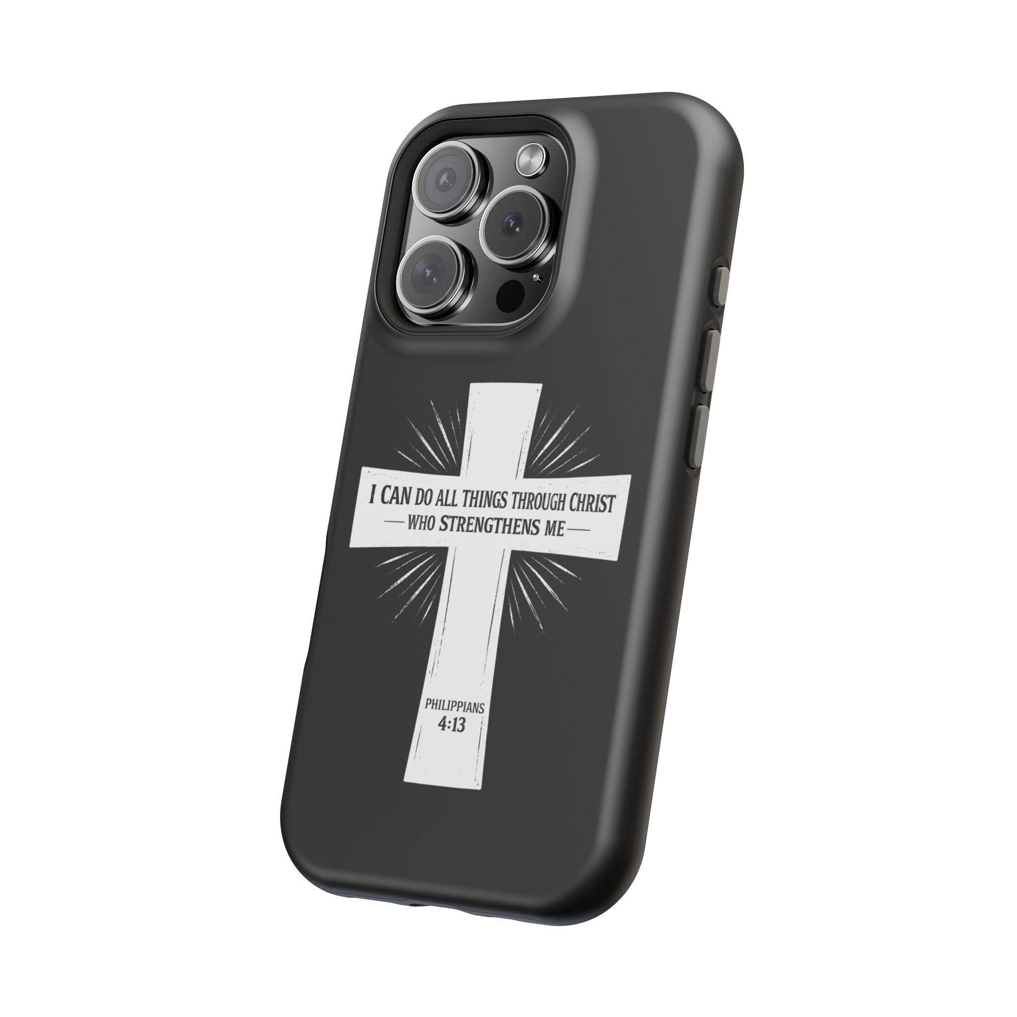 Philippians 4:13 Magnetic Impact-Resistant Cases