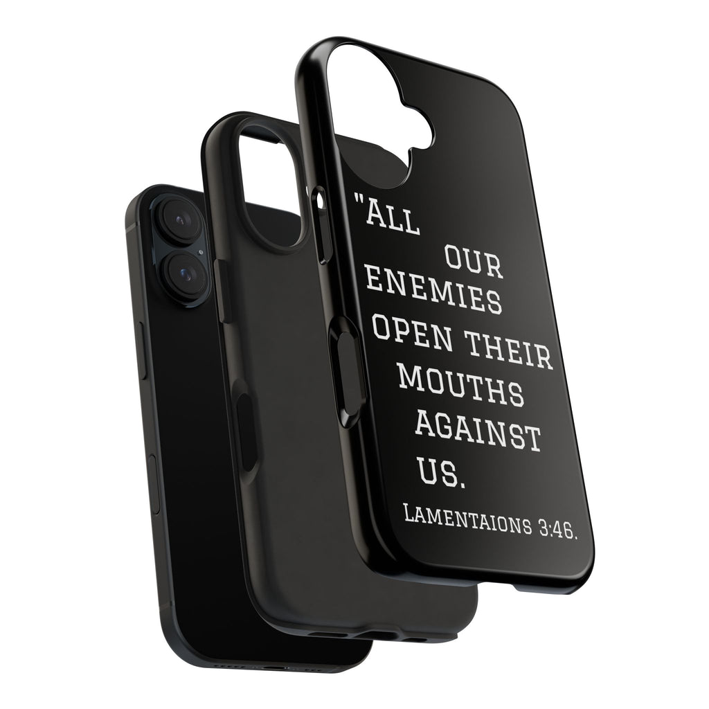 Lamentations 3:46 phone case