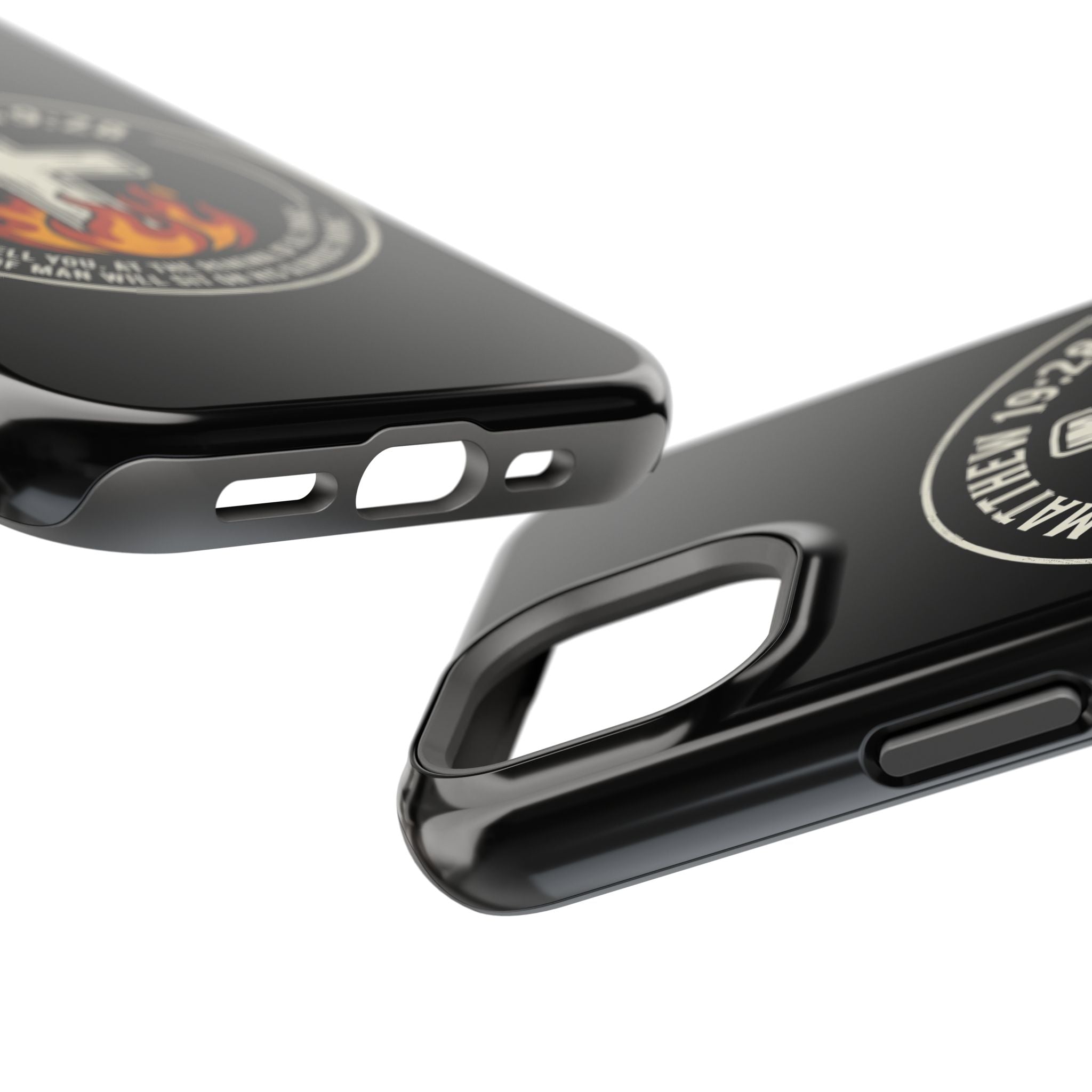 Matthew 19:28 with Cross Magnetic Impact-Resistant Cases