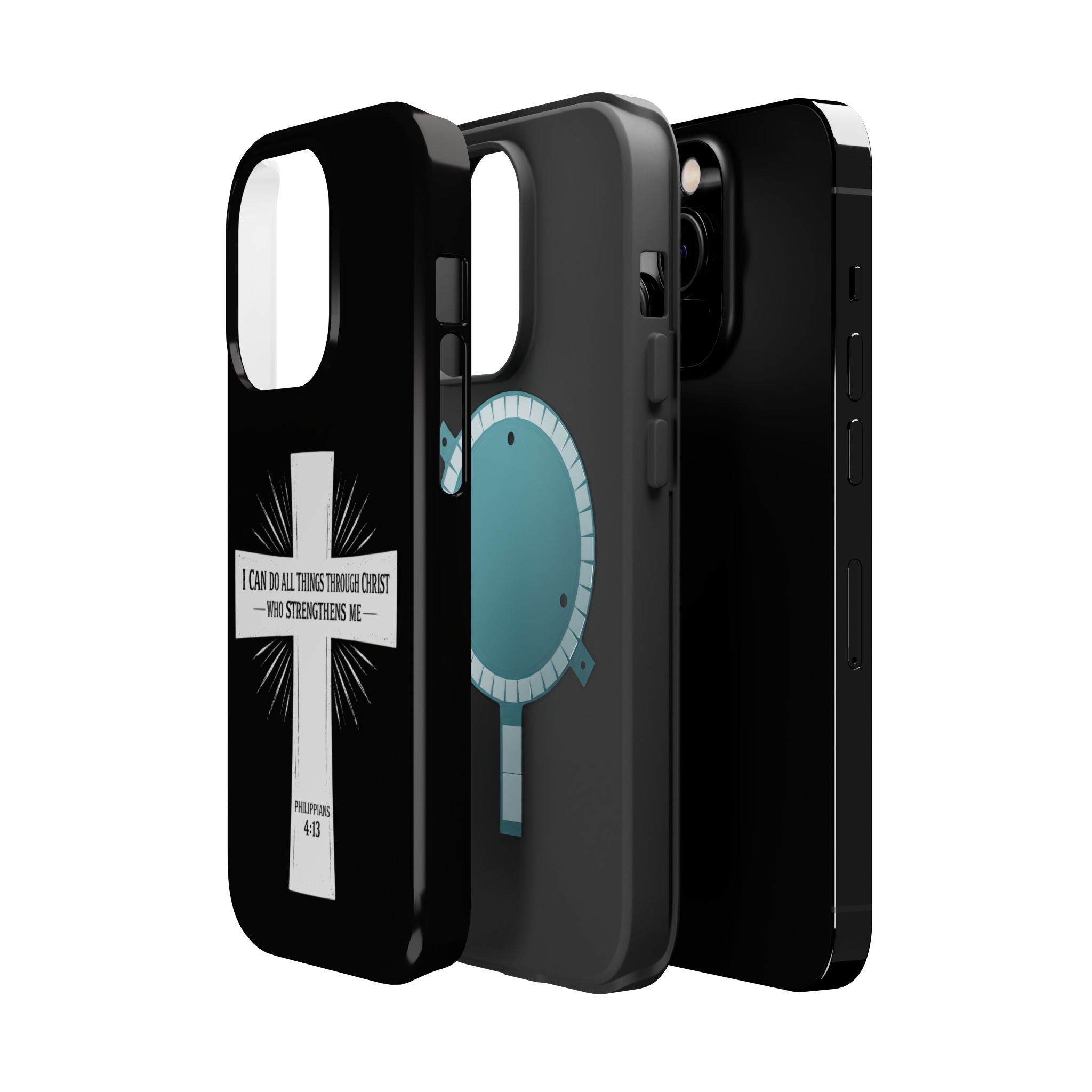 Philippians 4:13 Magnetic Impact-Resistant Cases