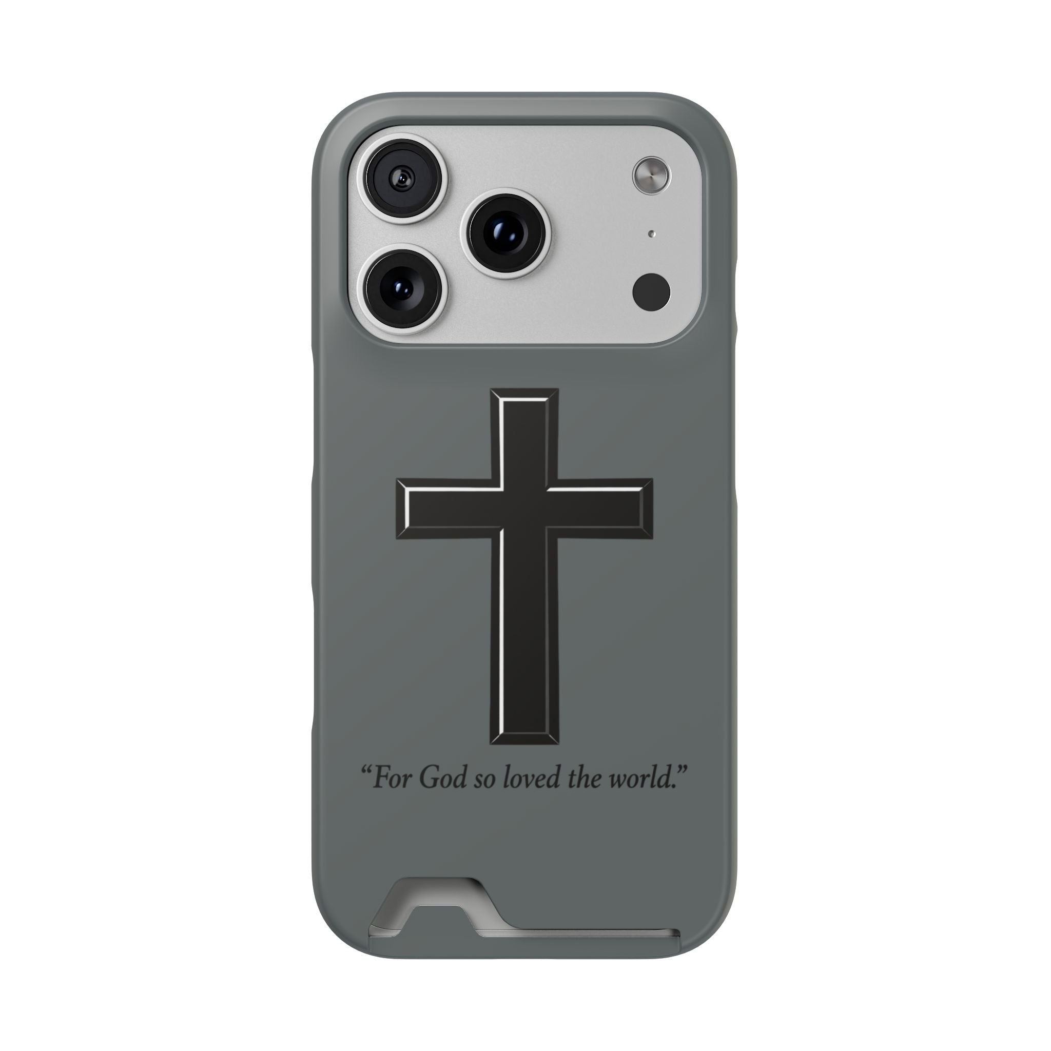 John 3:16 Phone Case (Card Holder)