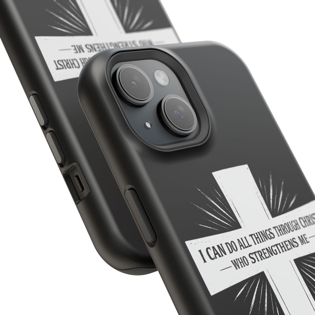 Philippians 4:13 Magnetic Impact-Resistant Cases