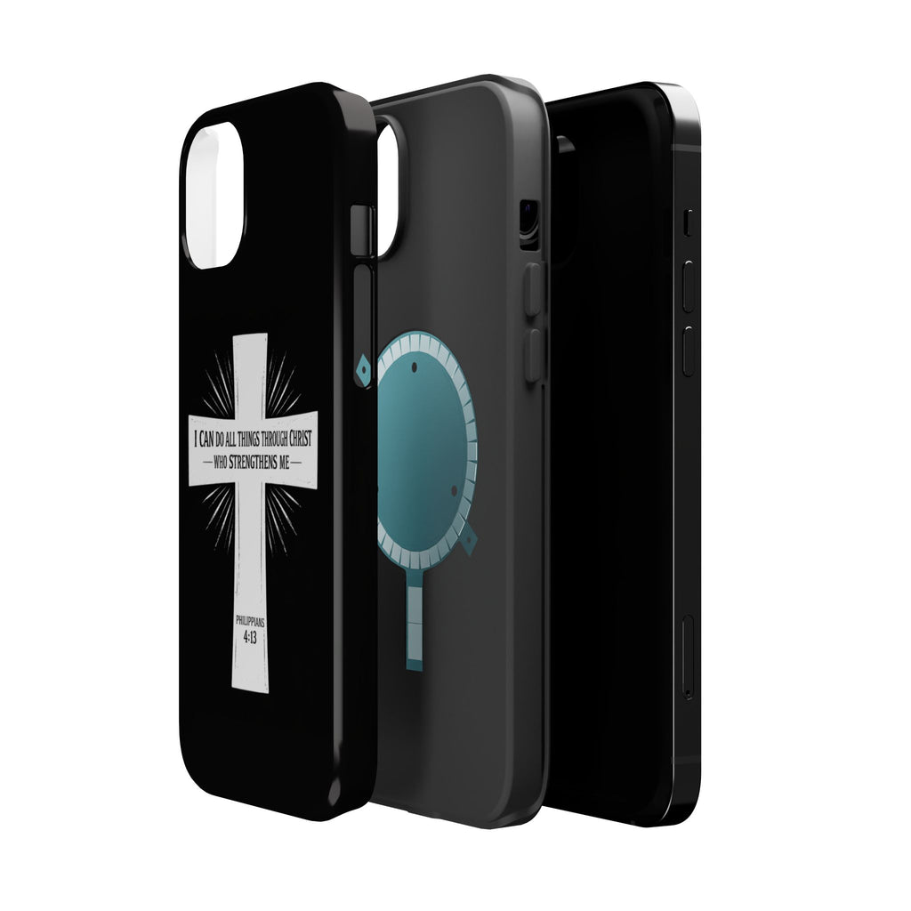 Philippians 4:13 Magnetic Impact-Resistant Cases