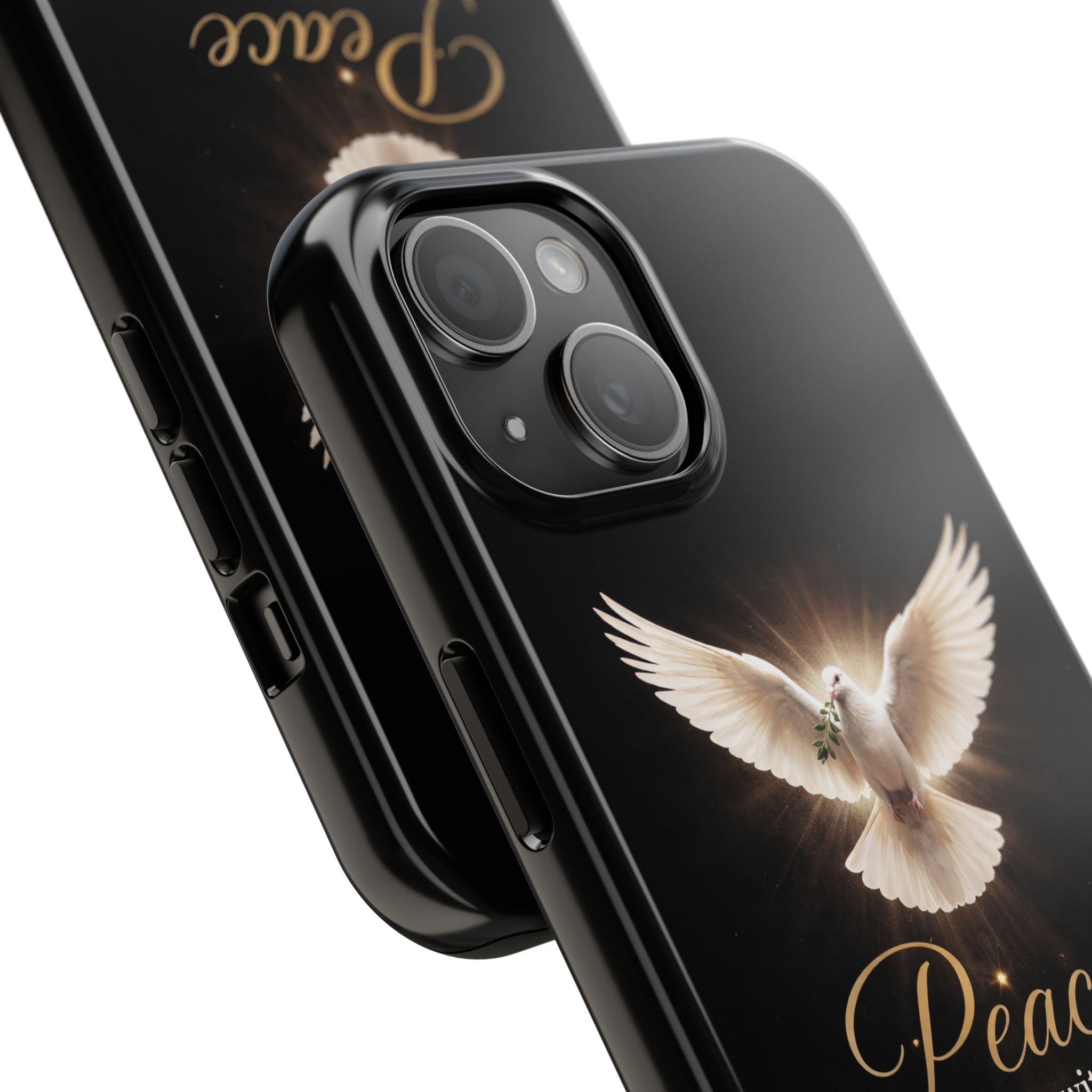 Dove with John 14:27 Tough Phone Cases