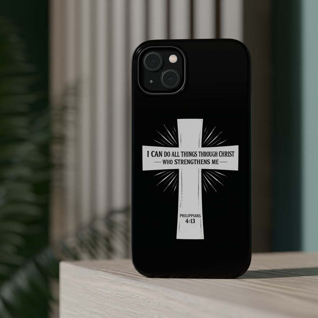 Philippians 4:13 Magnetic Impact-Resistant Cases