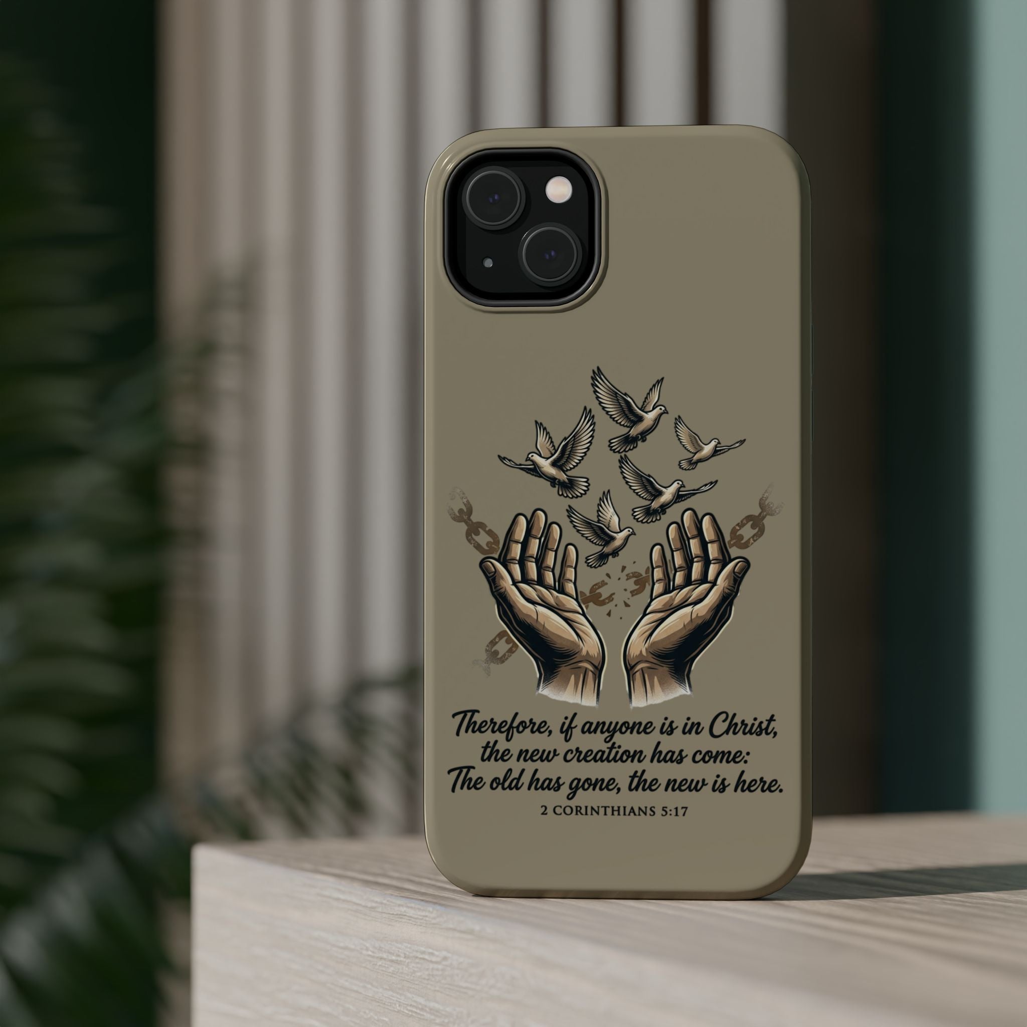 2 Corinthians 5:17 Magnetic Impact-Resistant Cases
