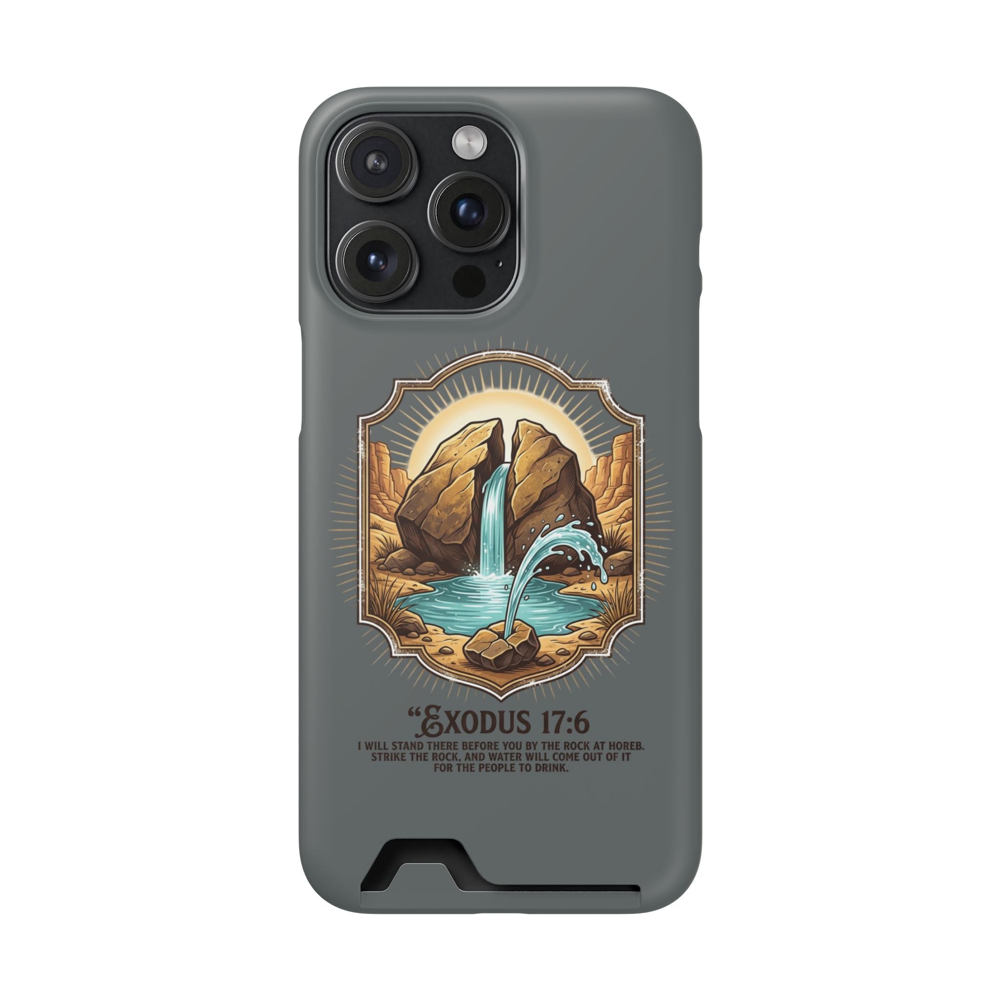 Exodus 17:6 Phone Case (Card Holder)