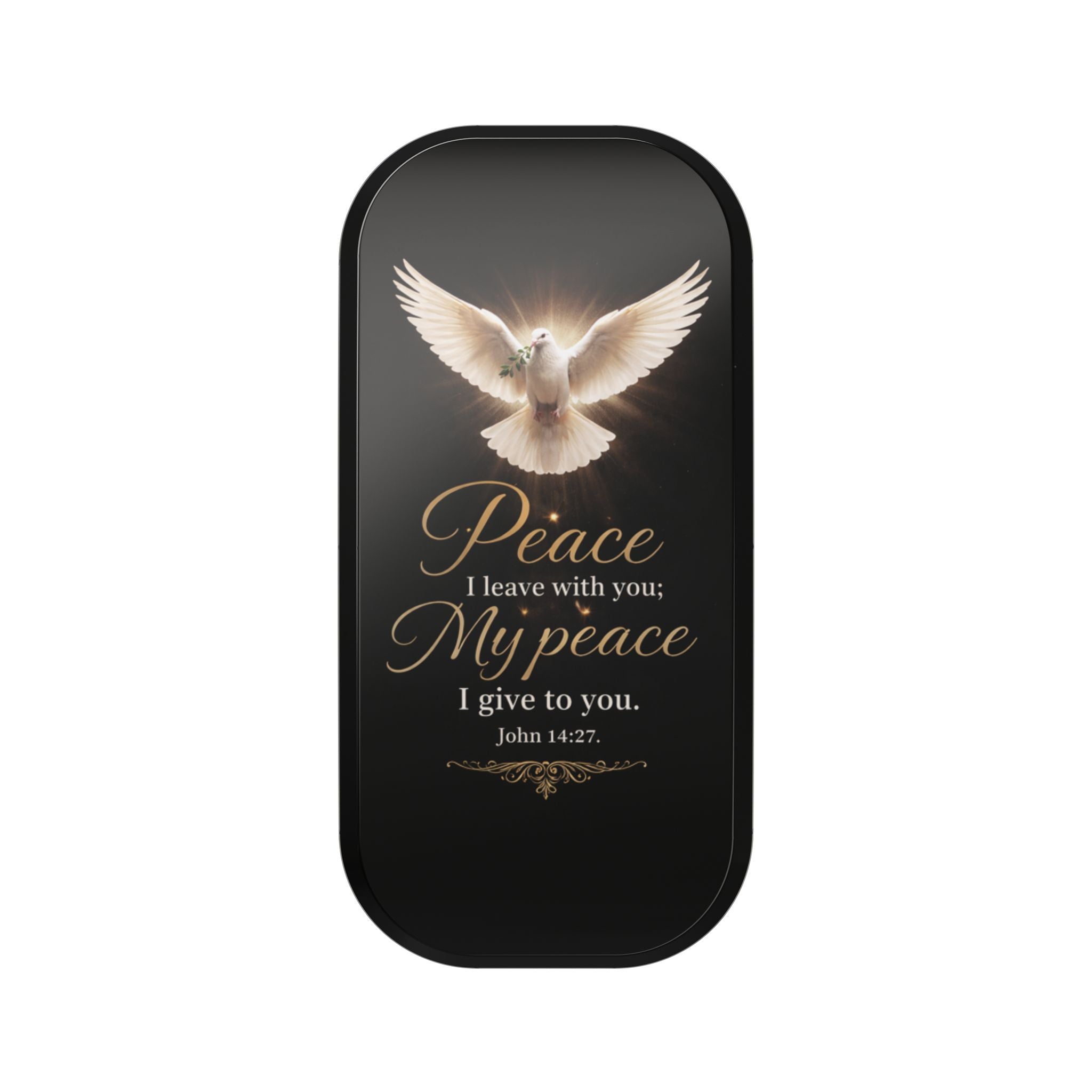 Dove with John 14:27 Clickit Phone Stand