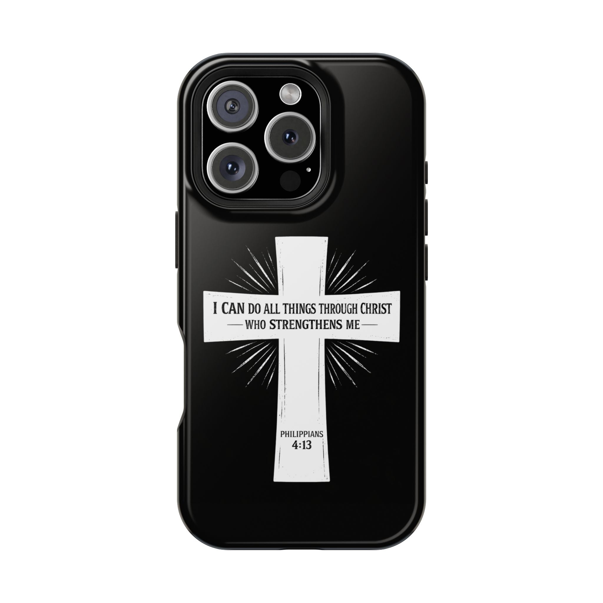 Philippians 4:13 Magnetic Impact-Resistant Cases