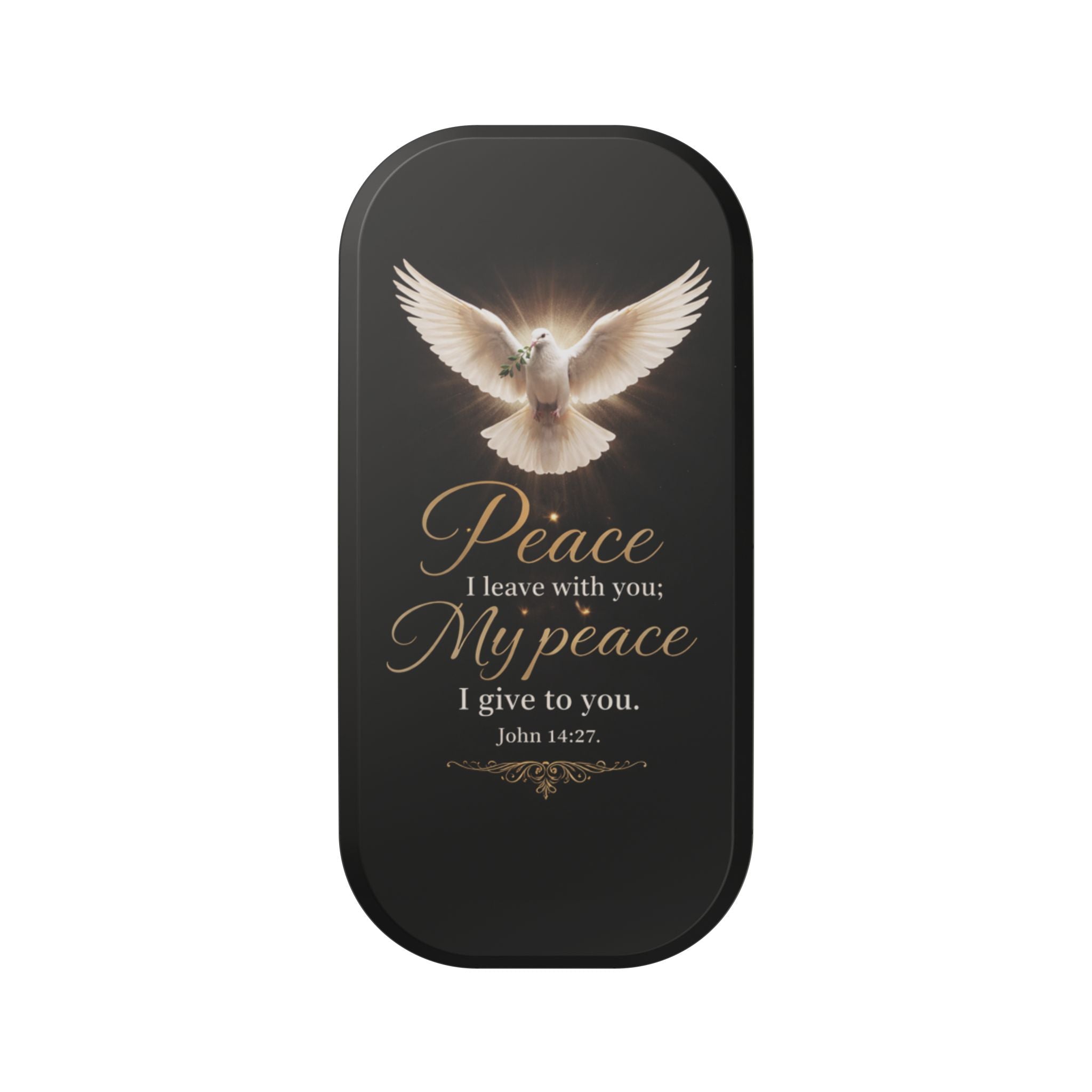 Dove with John 14:27 Clickit Phone Stand