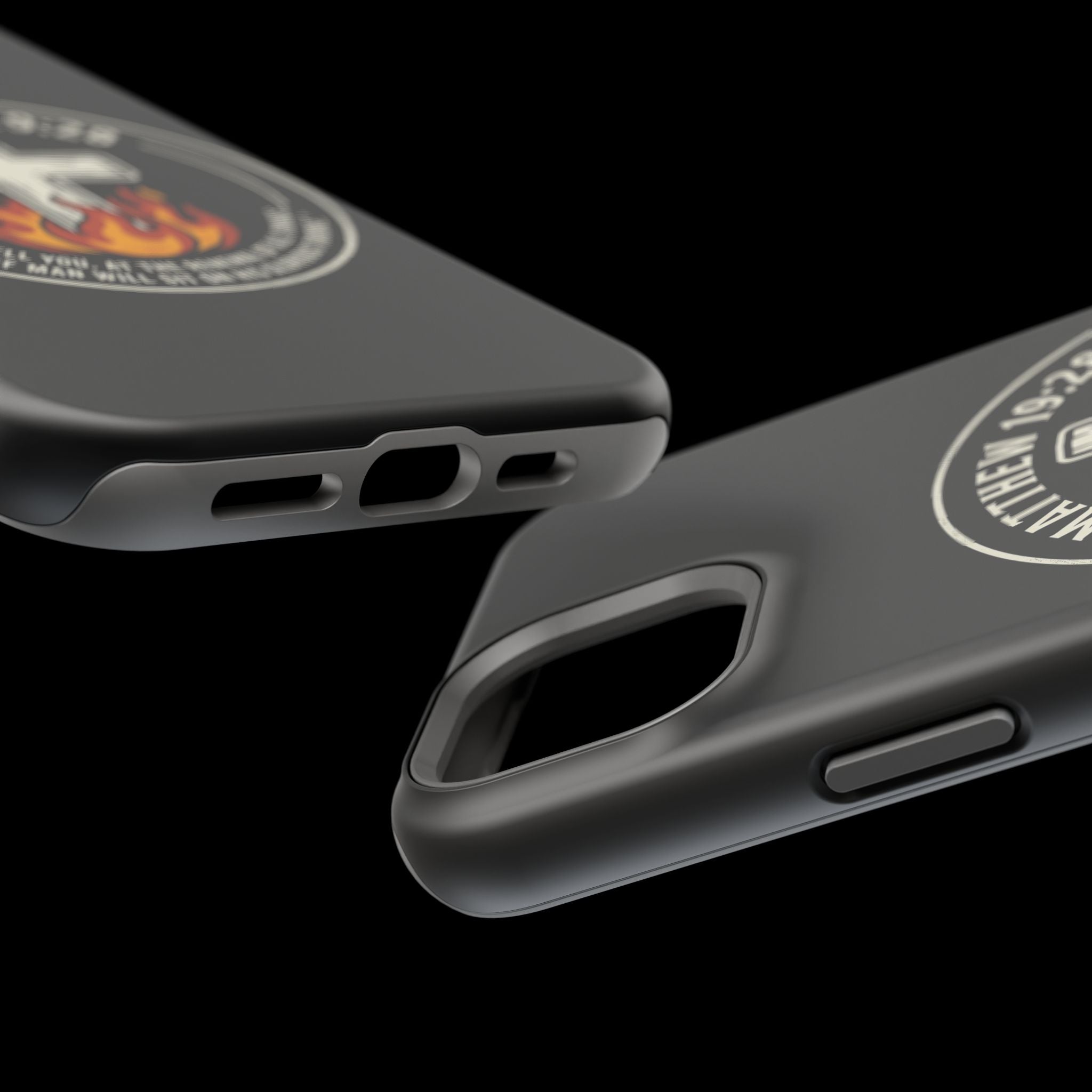 Matthew 19:28 with Cross Magnetic Impact-Resistant Cases