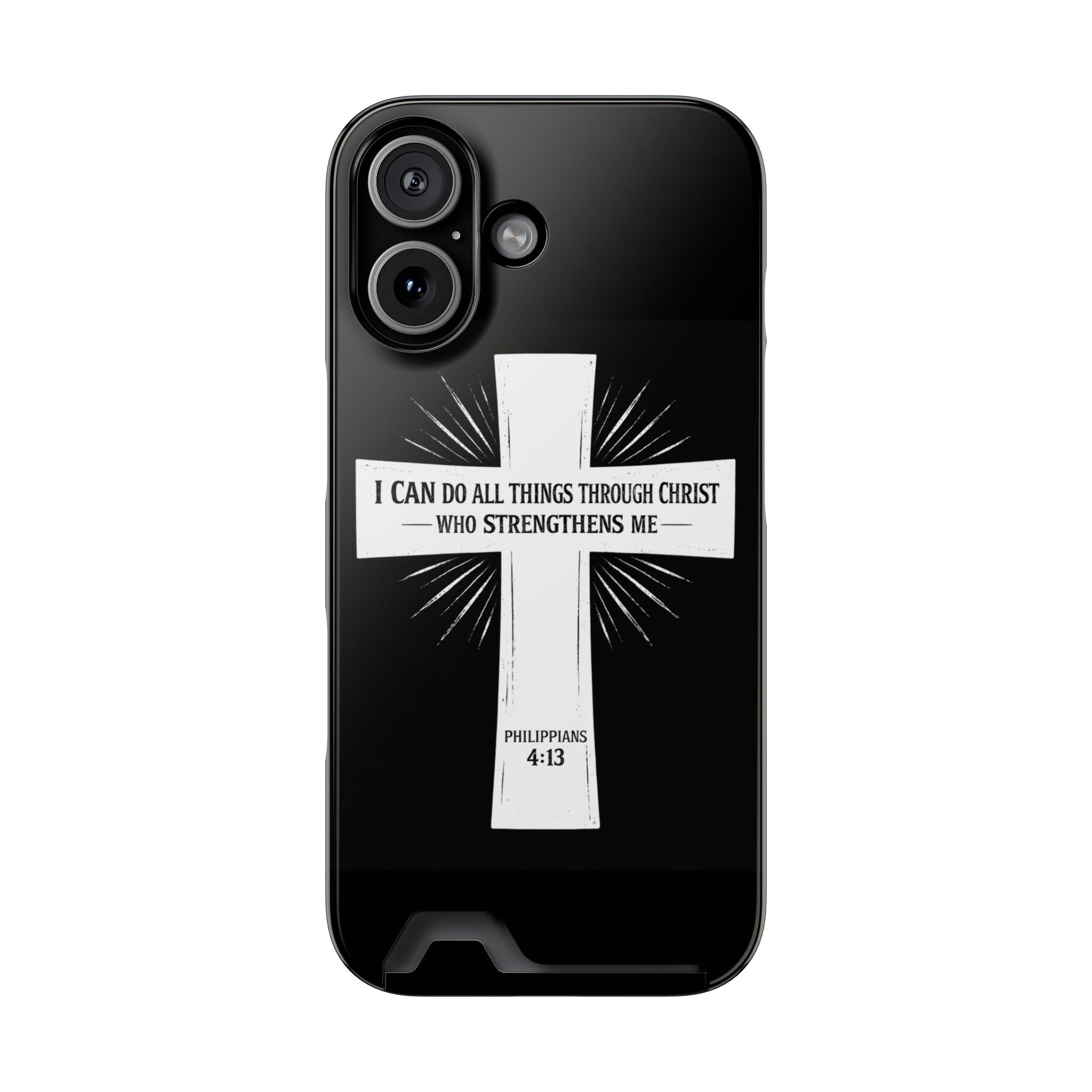 Philippians 4:13 Phone Case (Card Holder)