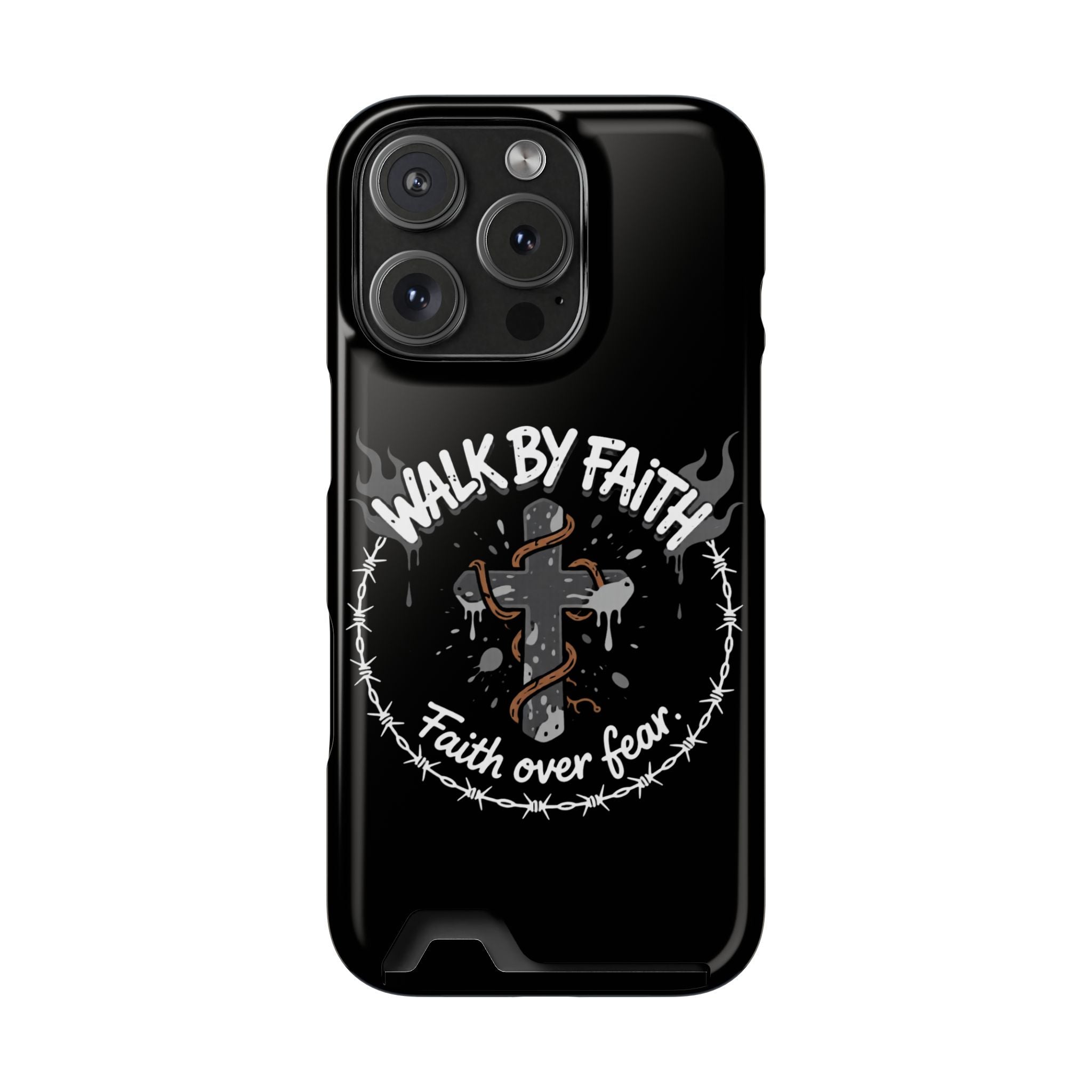 Walk by faith Phone Case (Card Holder)