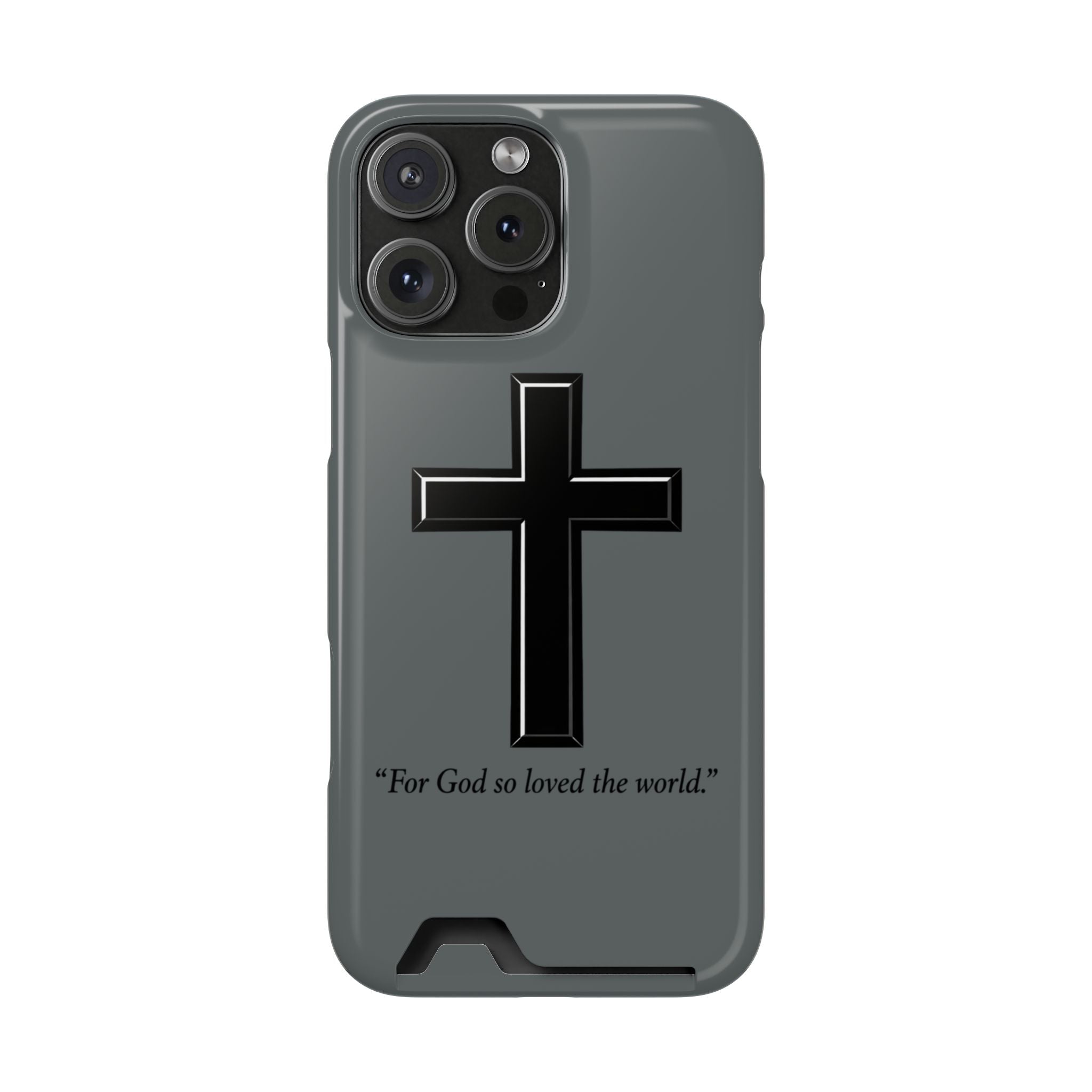 John 3:16 Phone Case (Card Holder)