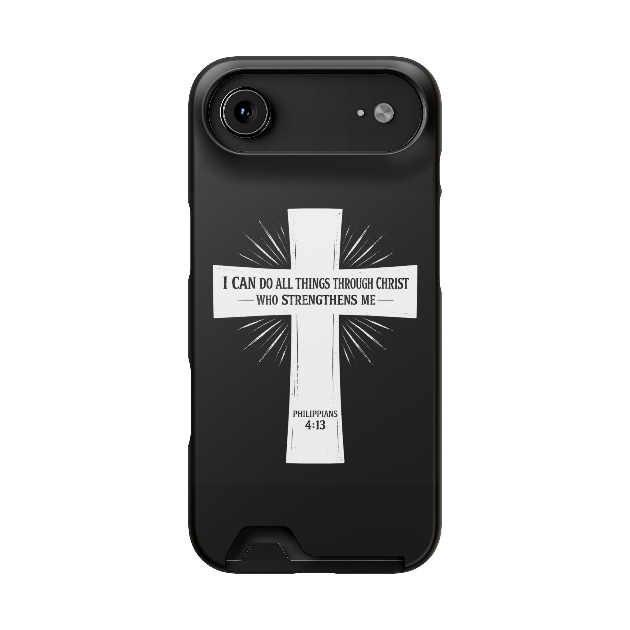 Philippians 4:13 Phone Case (Card Holder)