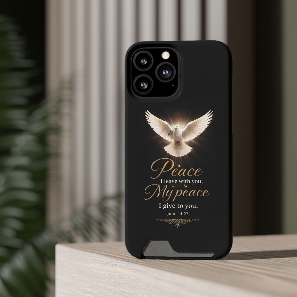 John 14:27 Phone Case With Card Holder