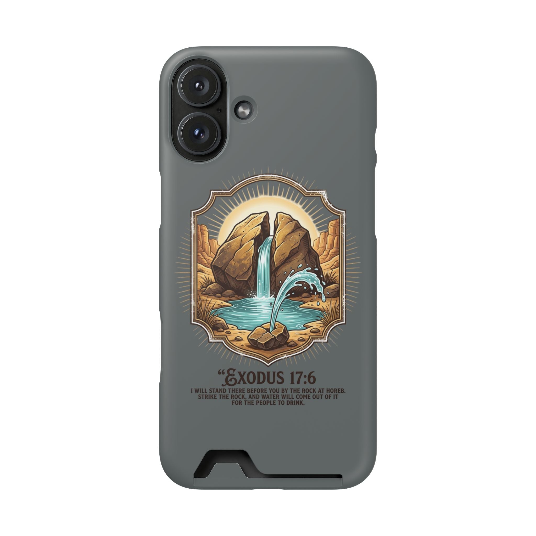 Exodus 17:6 Phone Case (Card Holder)