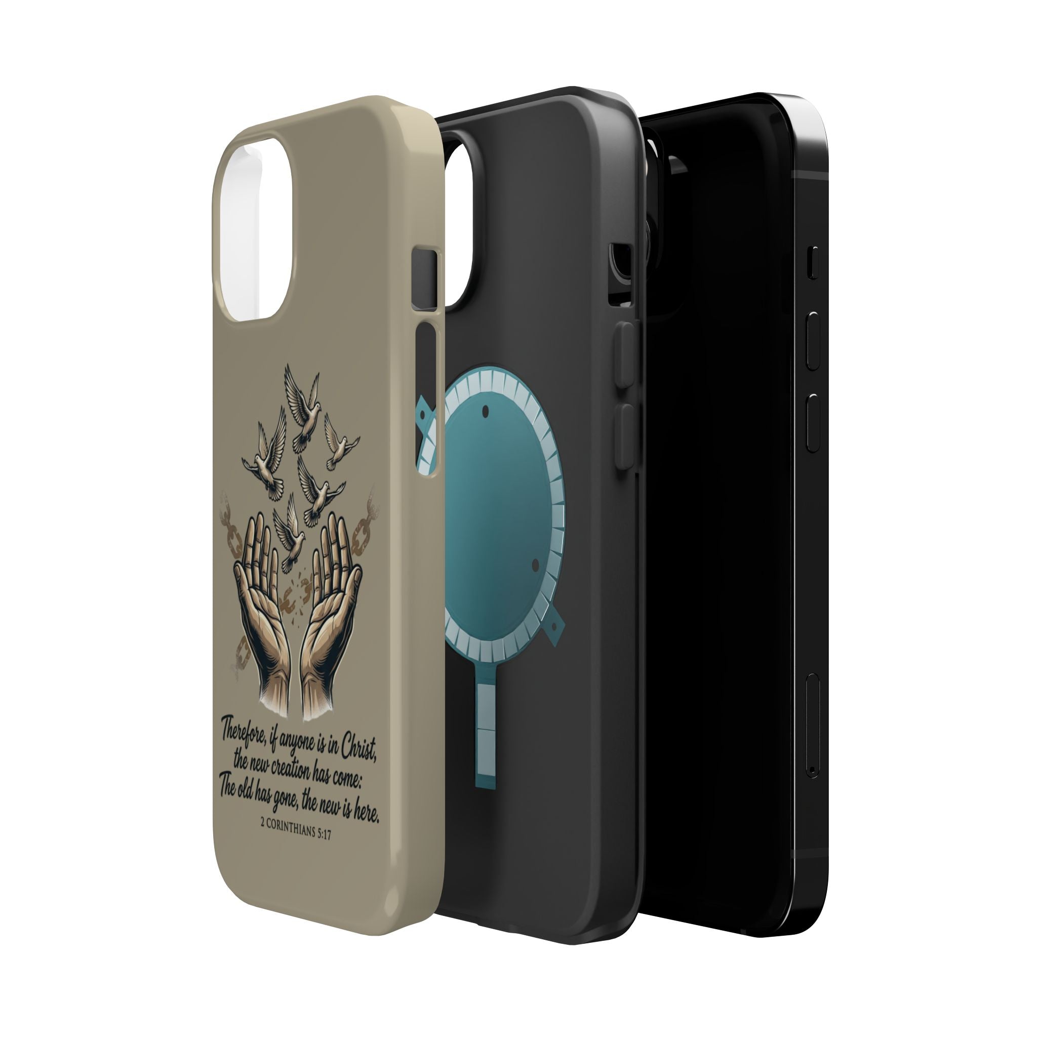 2 Corinthians 5:17 Magnetic Impact-Resistant Cases