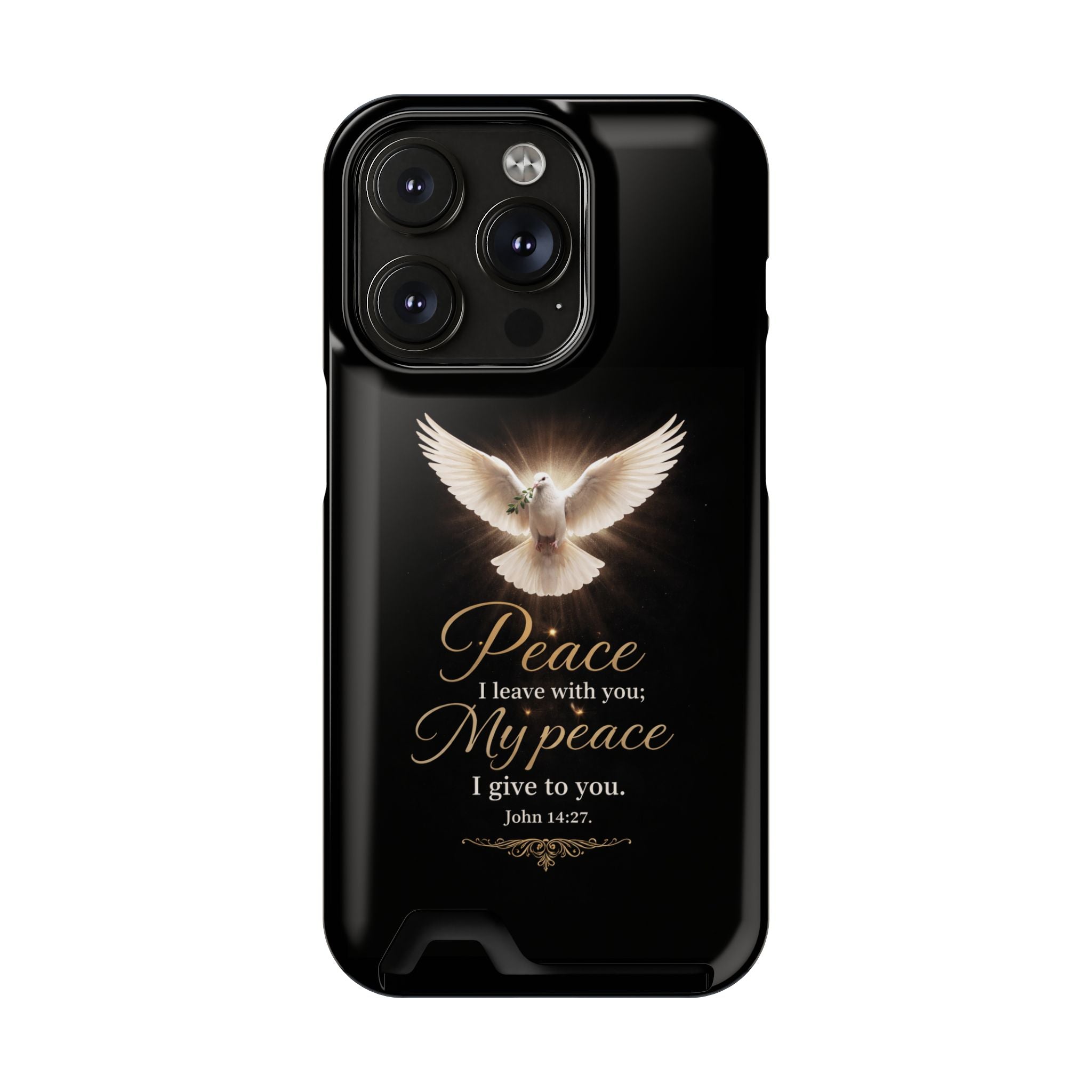 John 14:27 Phone Case With Card Holder