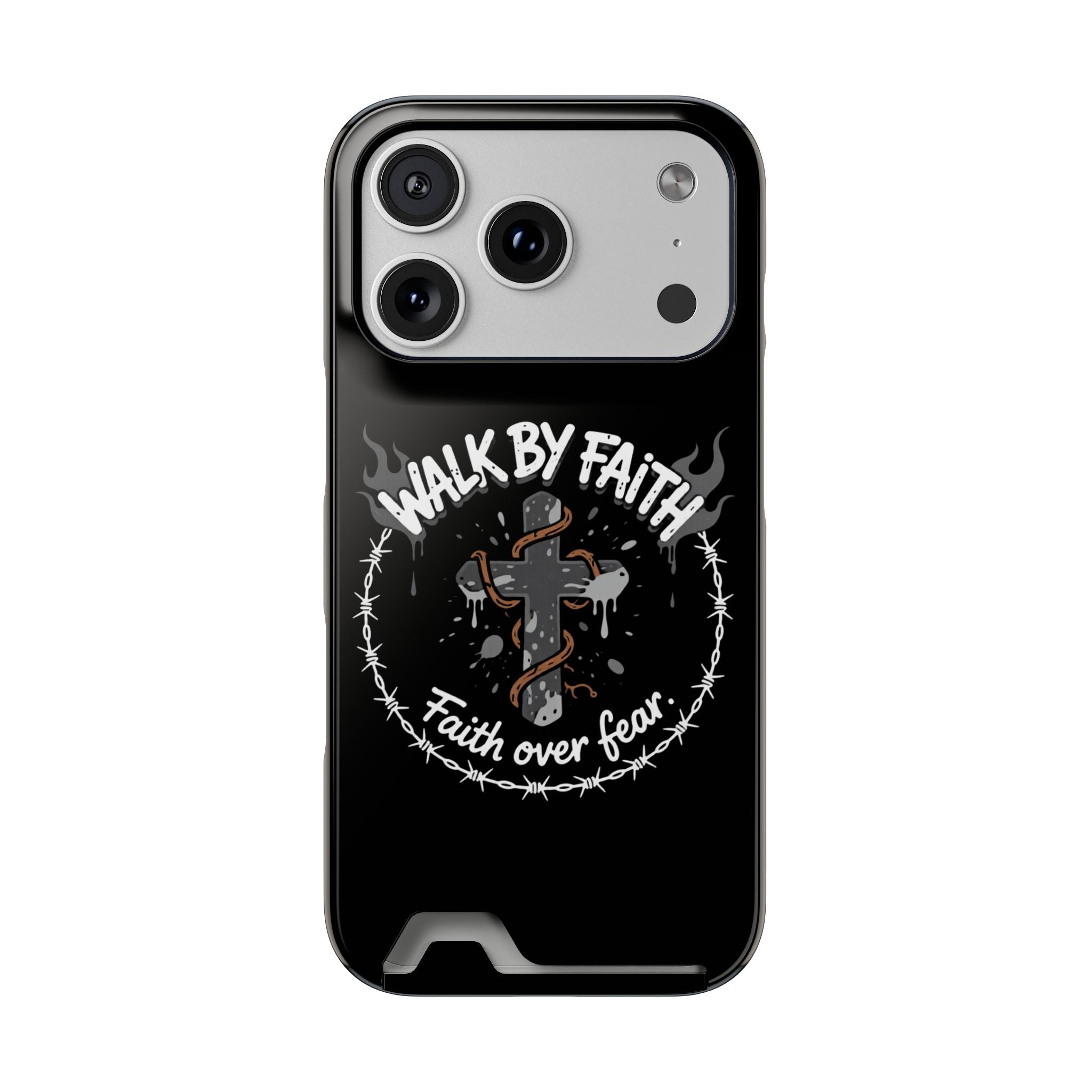 Walk by faith Phone Case (Card Holder)